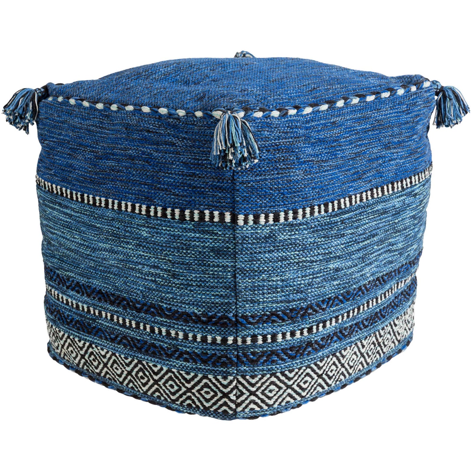 Blue Poufs