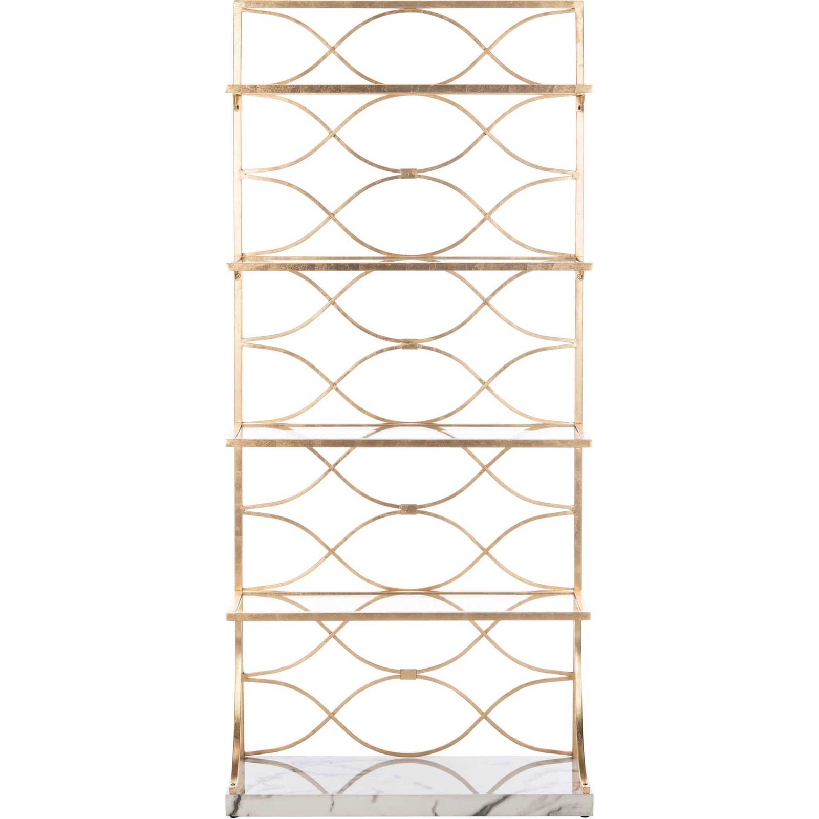 Gold Bookshelves & Bookcases