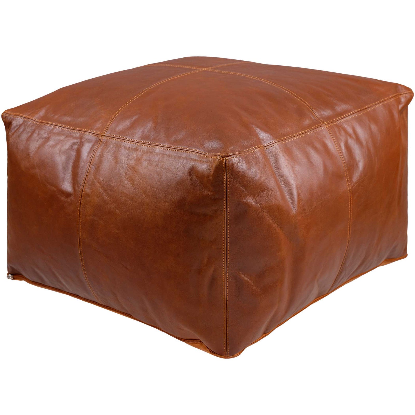 Leather Poufs