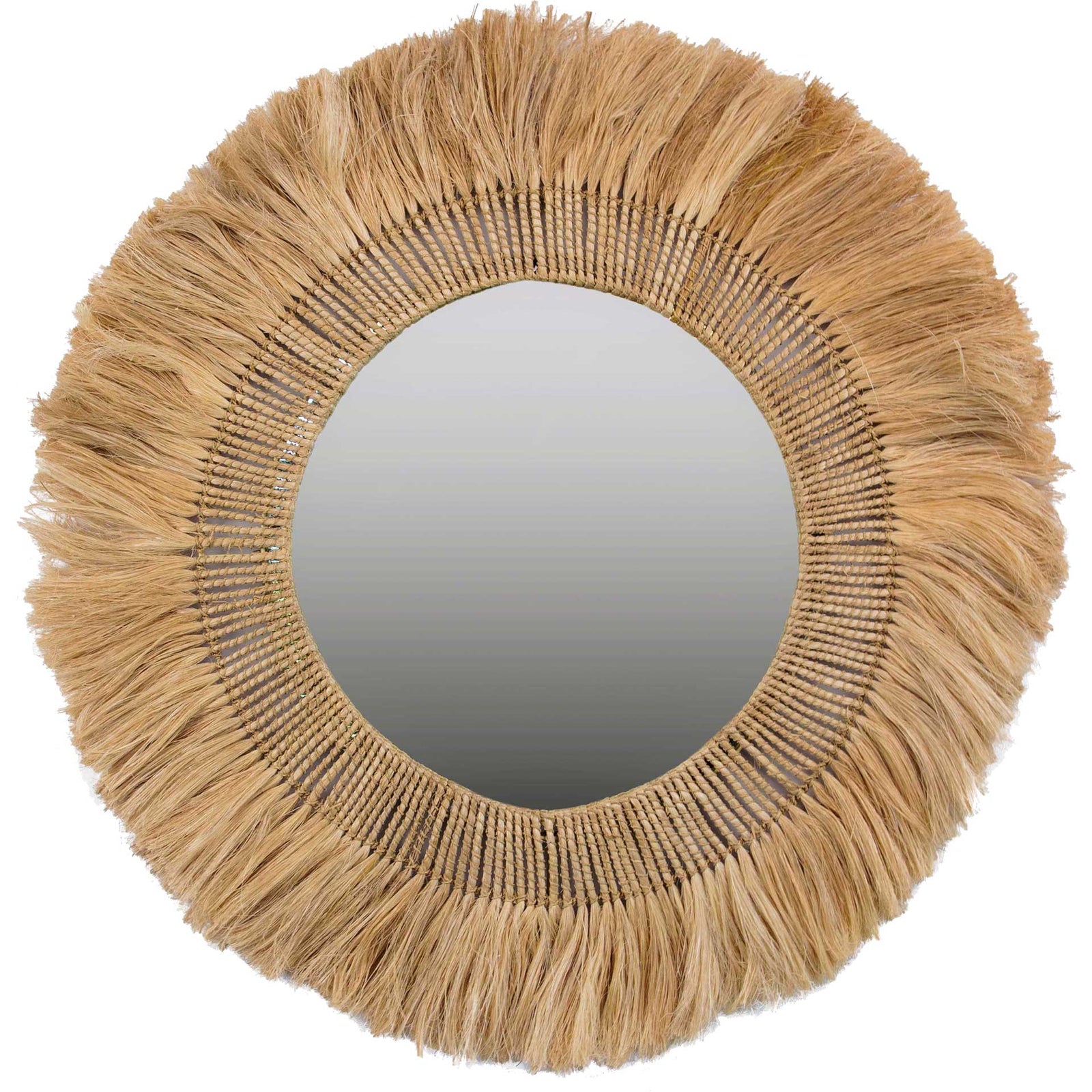 Natural Fiber Wall Mirrors