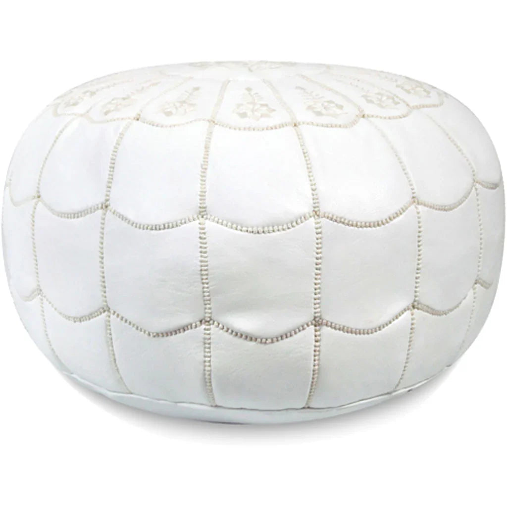 White Poufs