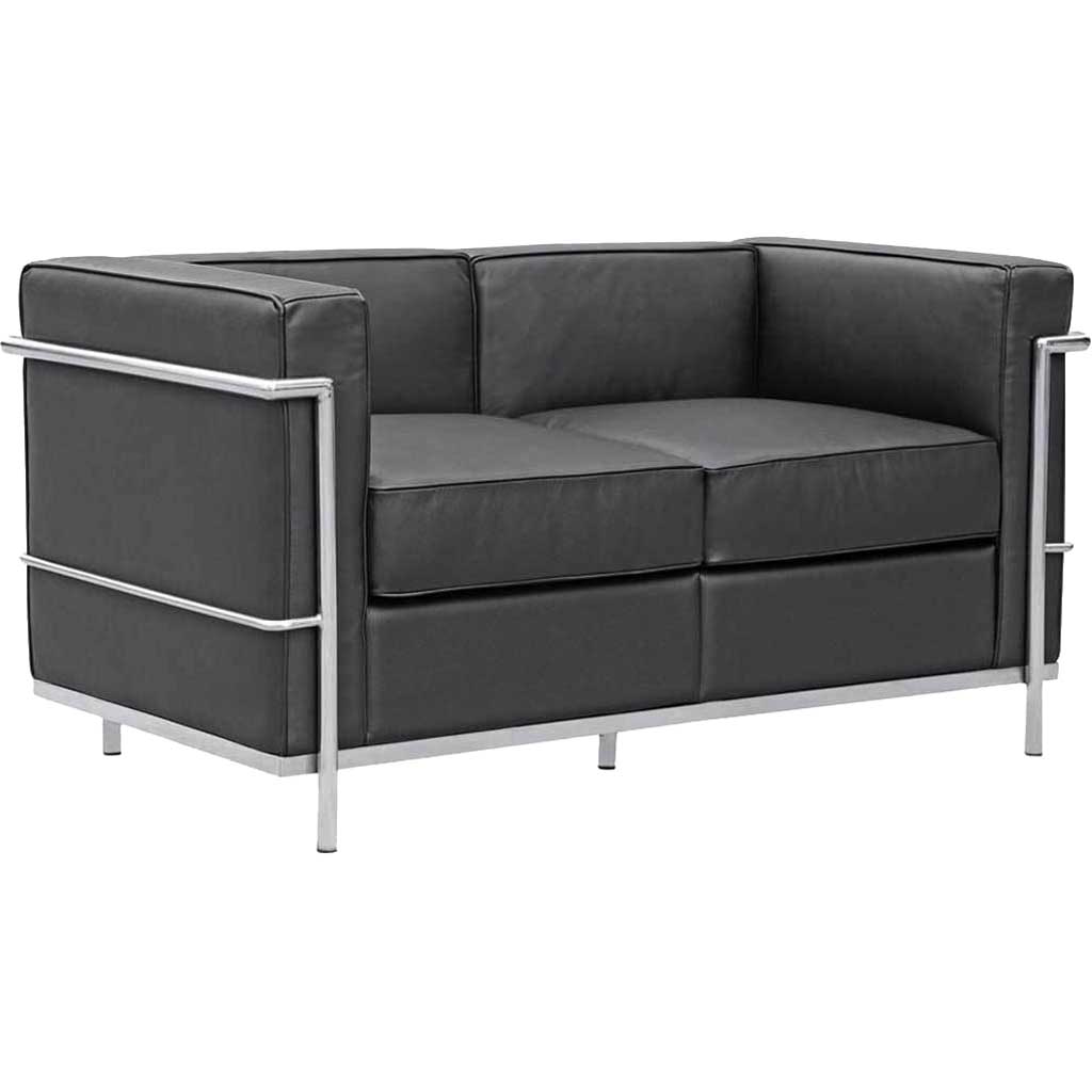 Cubis Petit Loveseat Black