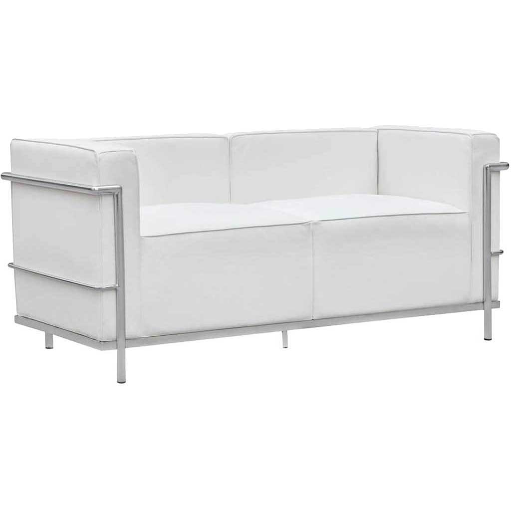 Grandeur Loveseat White