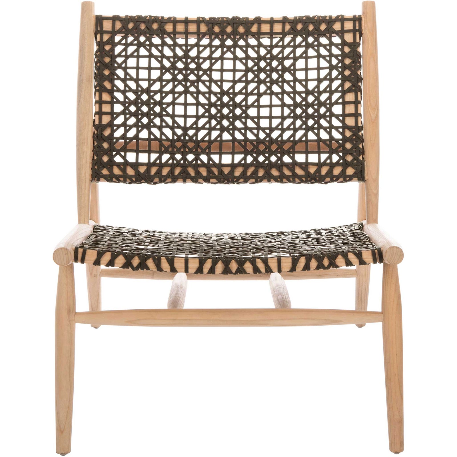 Baize Accent Chair Brown/Natural