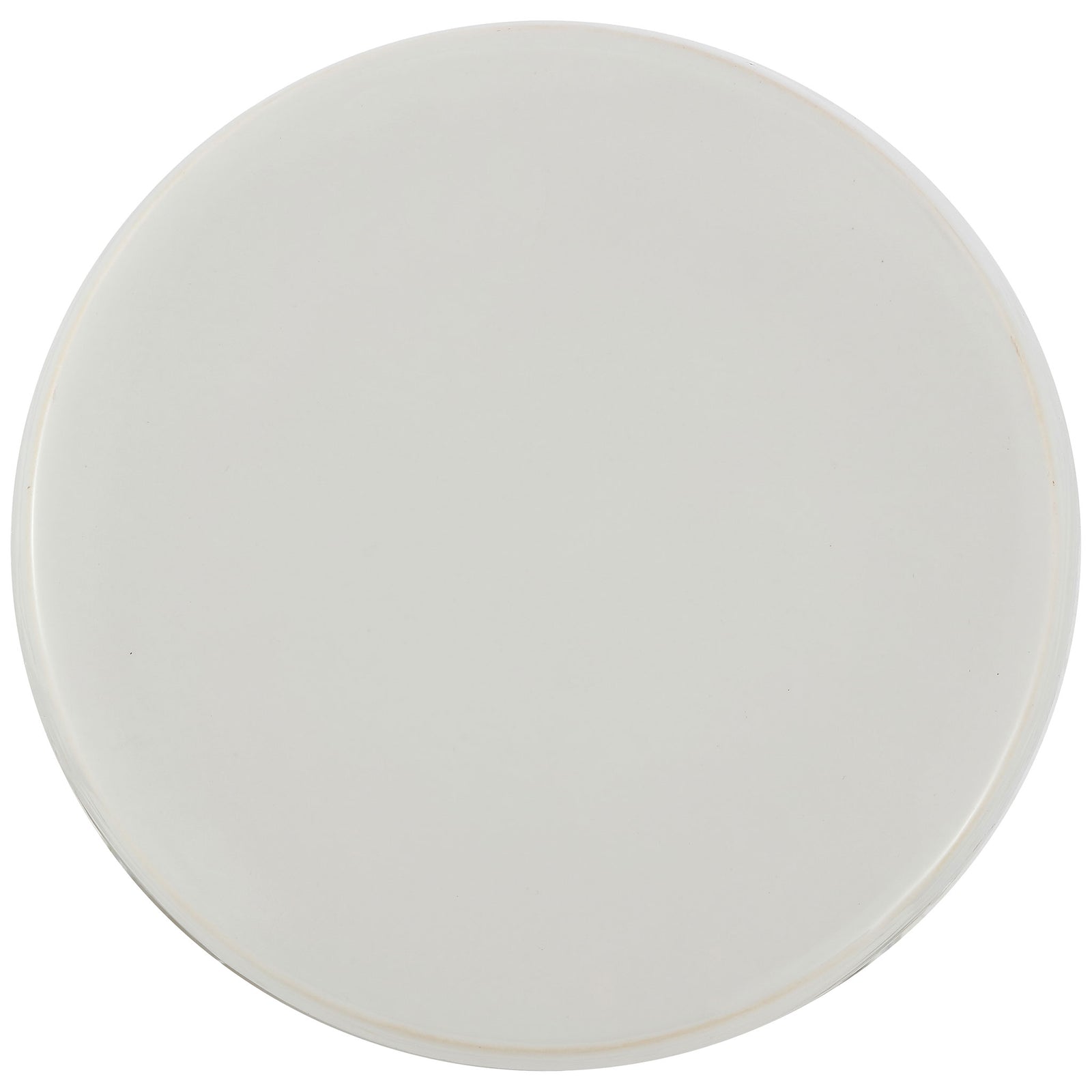 Smooth cream ceramic surface offers a handy spot for books or decor. || ACS4597A || top_studio