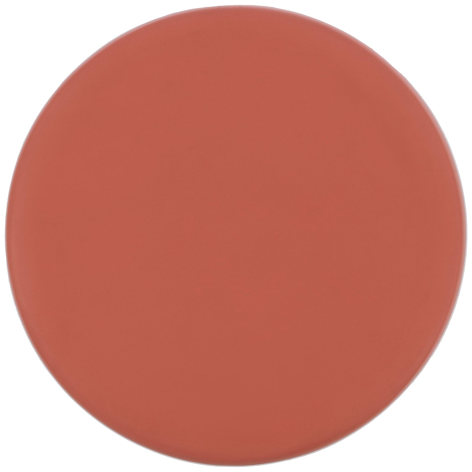 Broad circular terracotta surface offers a smooth place for a book or plant || ACS4603C || top_studio