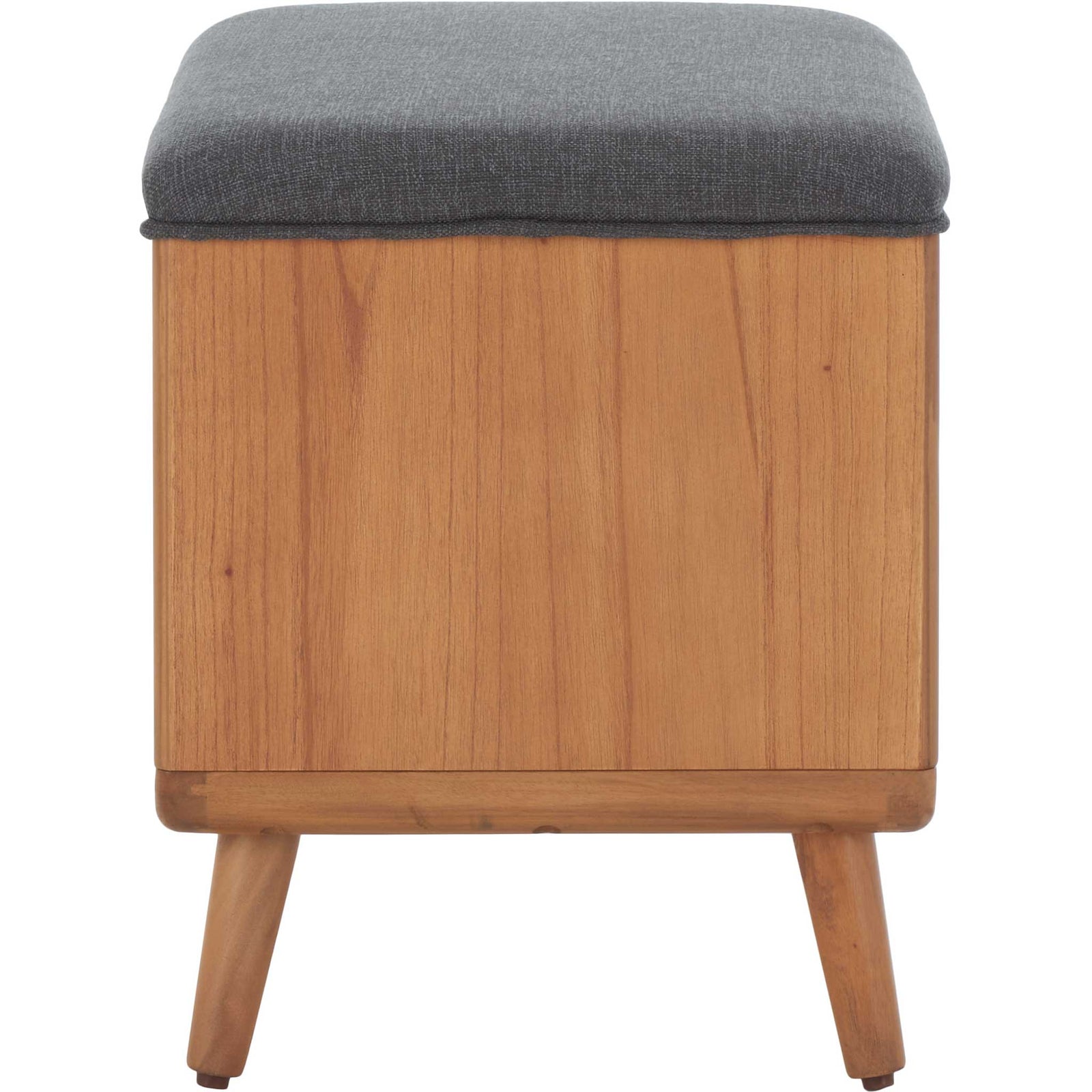Compact bench with tapered legs and clean silhouette for modern spaces. || BCH5001C || side_studio