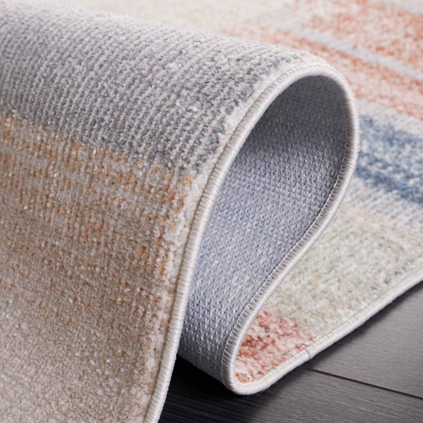 Flexible construction bends smoothly, revealing the backing and soft feel || BLR216B-5 || fold_room
