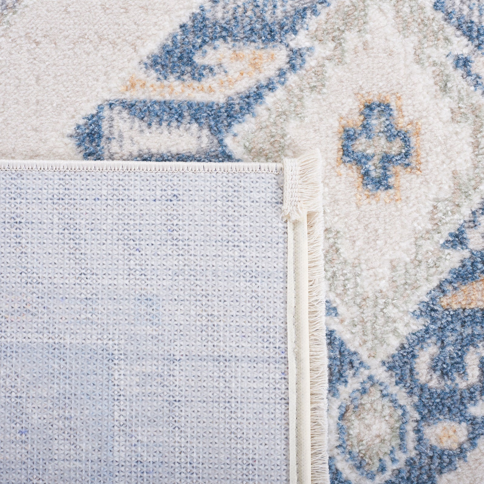 Back and front shown together, highlighting secure binding and subtle tassel detail || BLR218B-5 || backing_room