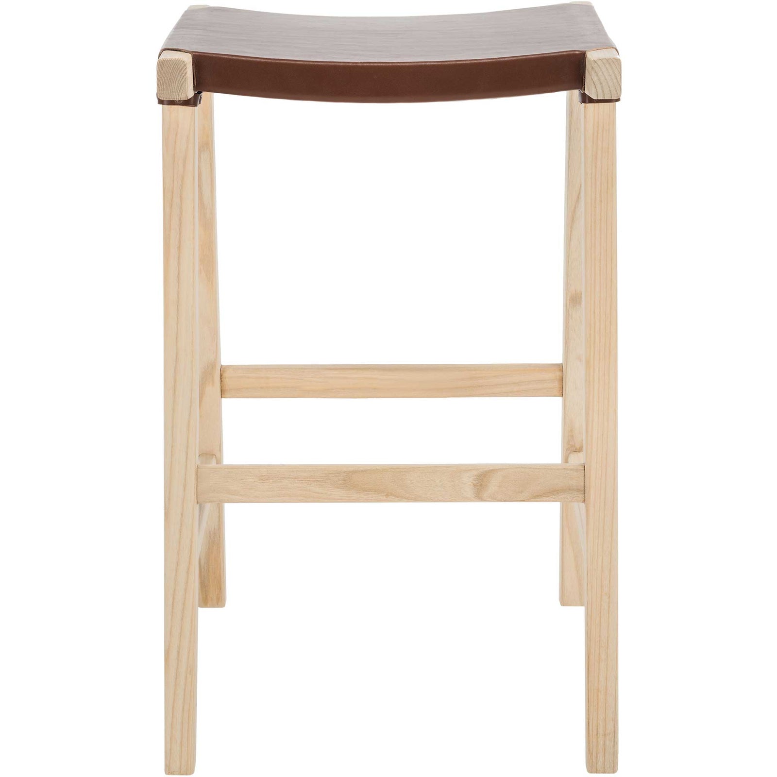 Aali Rectangle Bar Stool Cognac/Natural