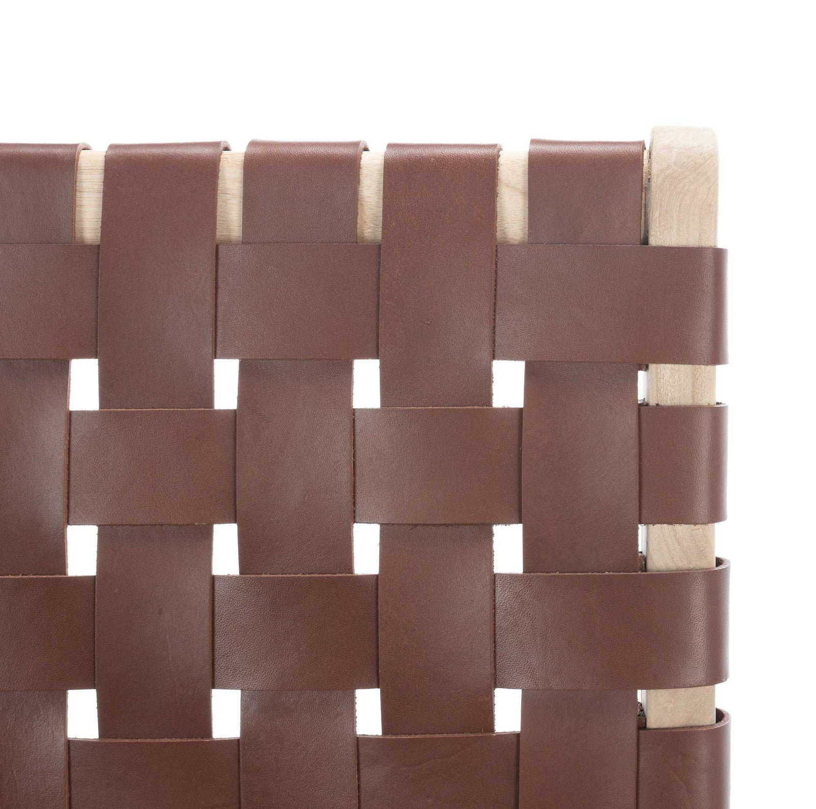 Adalet Leather Bar Stool Cognac/Natural