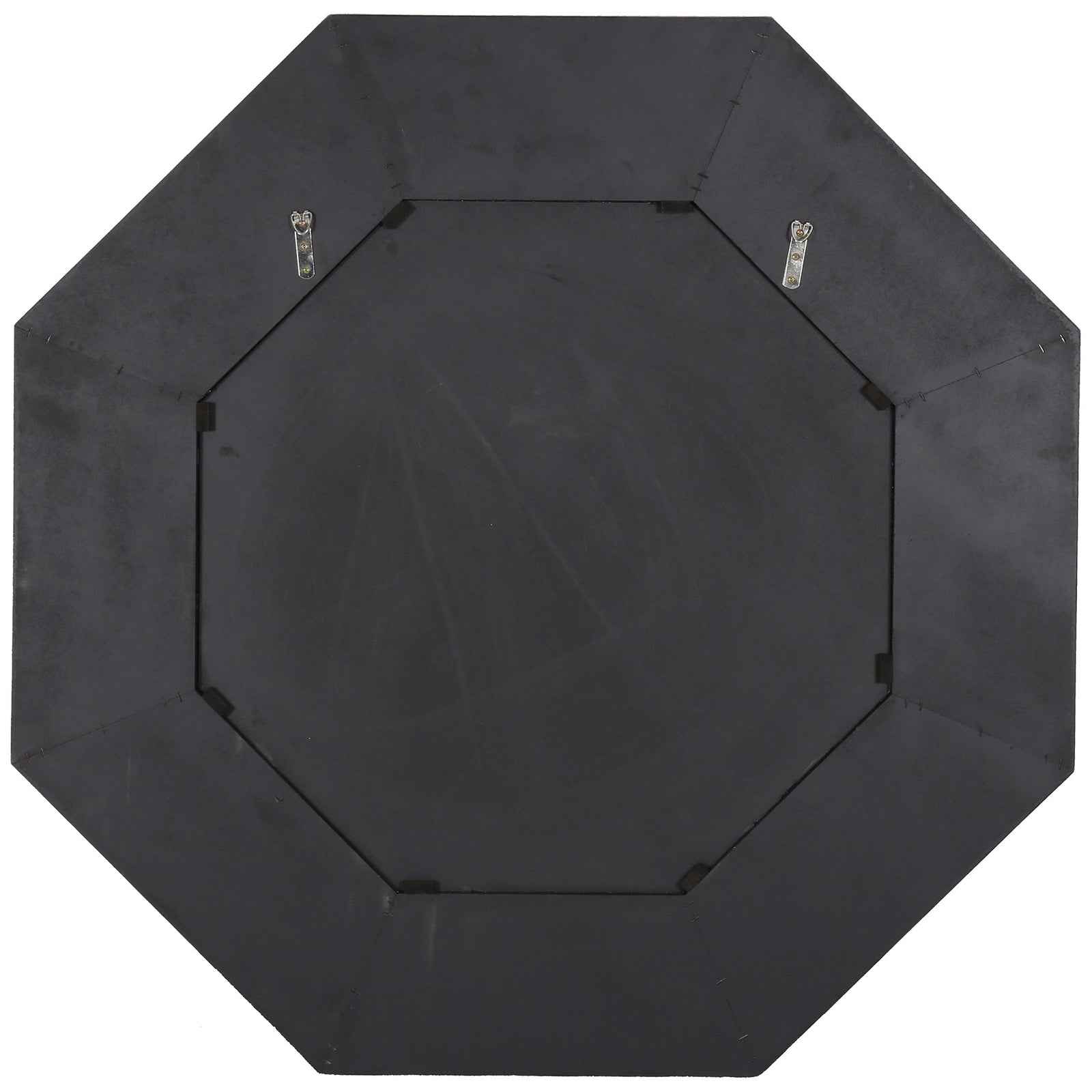 Black octagonal backing includes two metal hangers for wall mounting || CMI4003A || back_studio