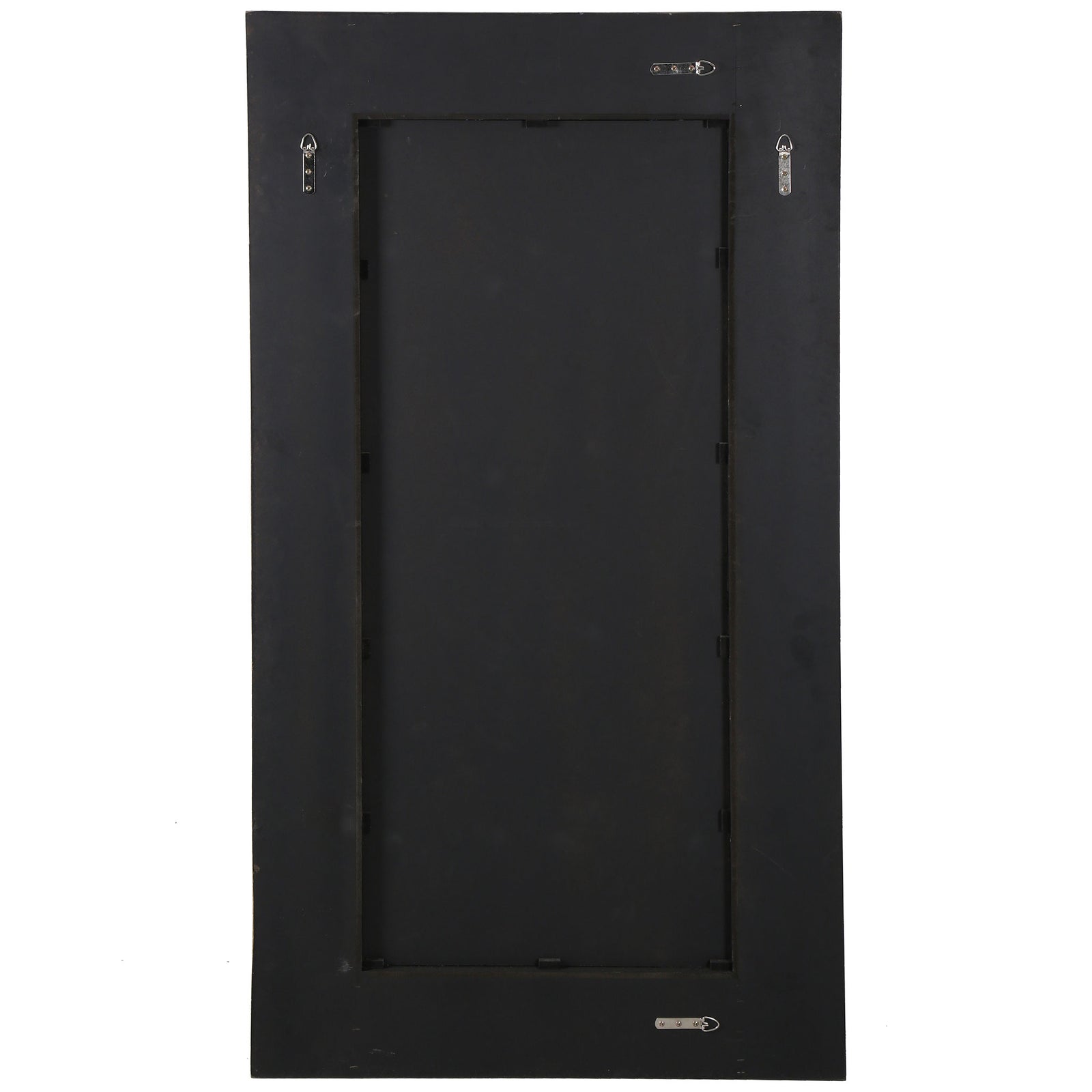 Black backing features four metal hooks for vertical or horizontal wall mounting. || CMI4012A || back_studio