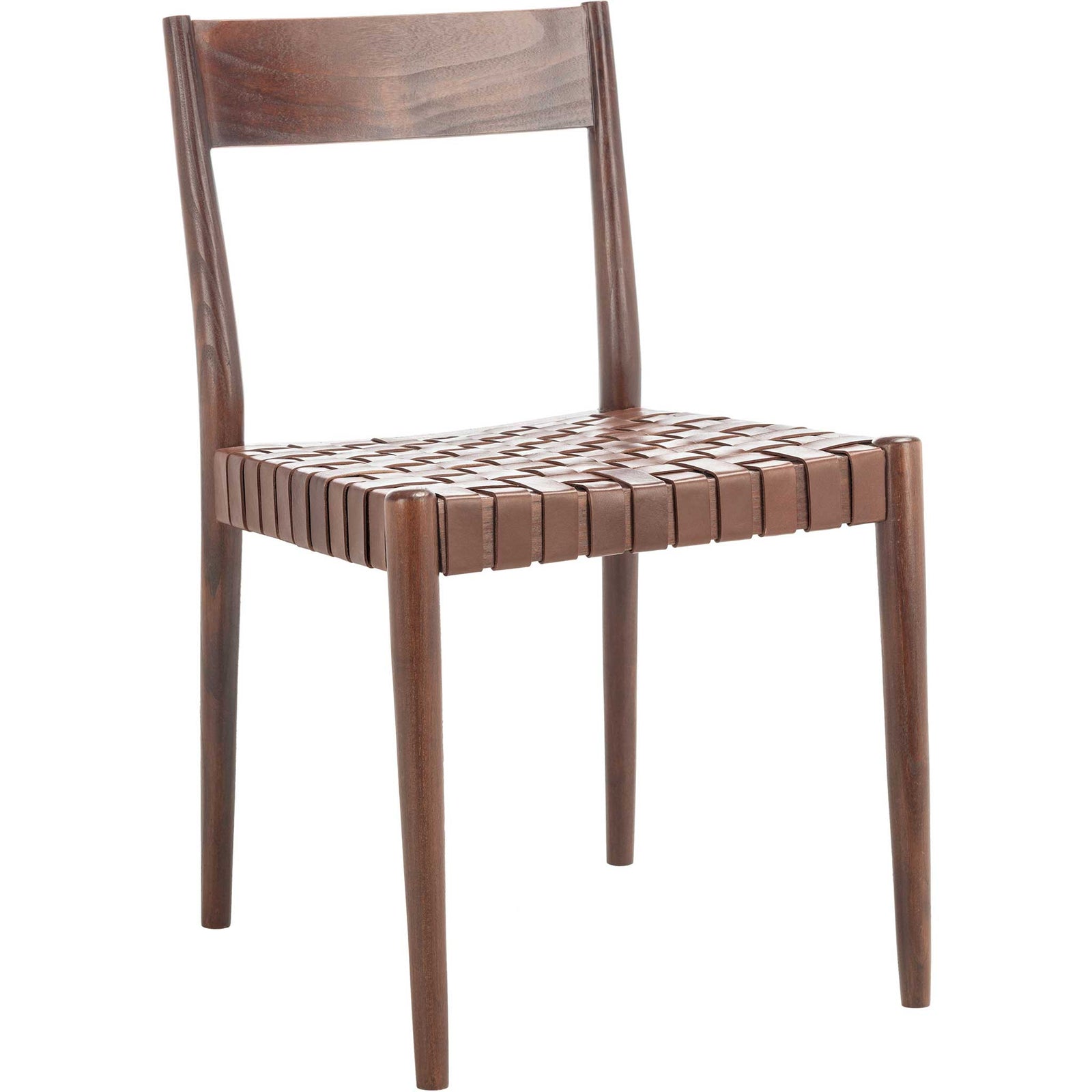 Eliza Leather Dining Chair Cognac/Brown (Set of 2)