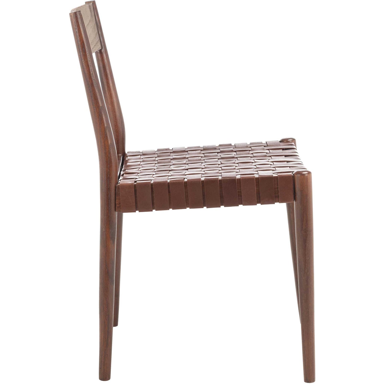 Eliza Leather Dining Chair Cognac/Brown (Set of 2)