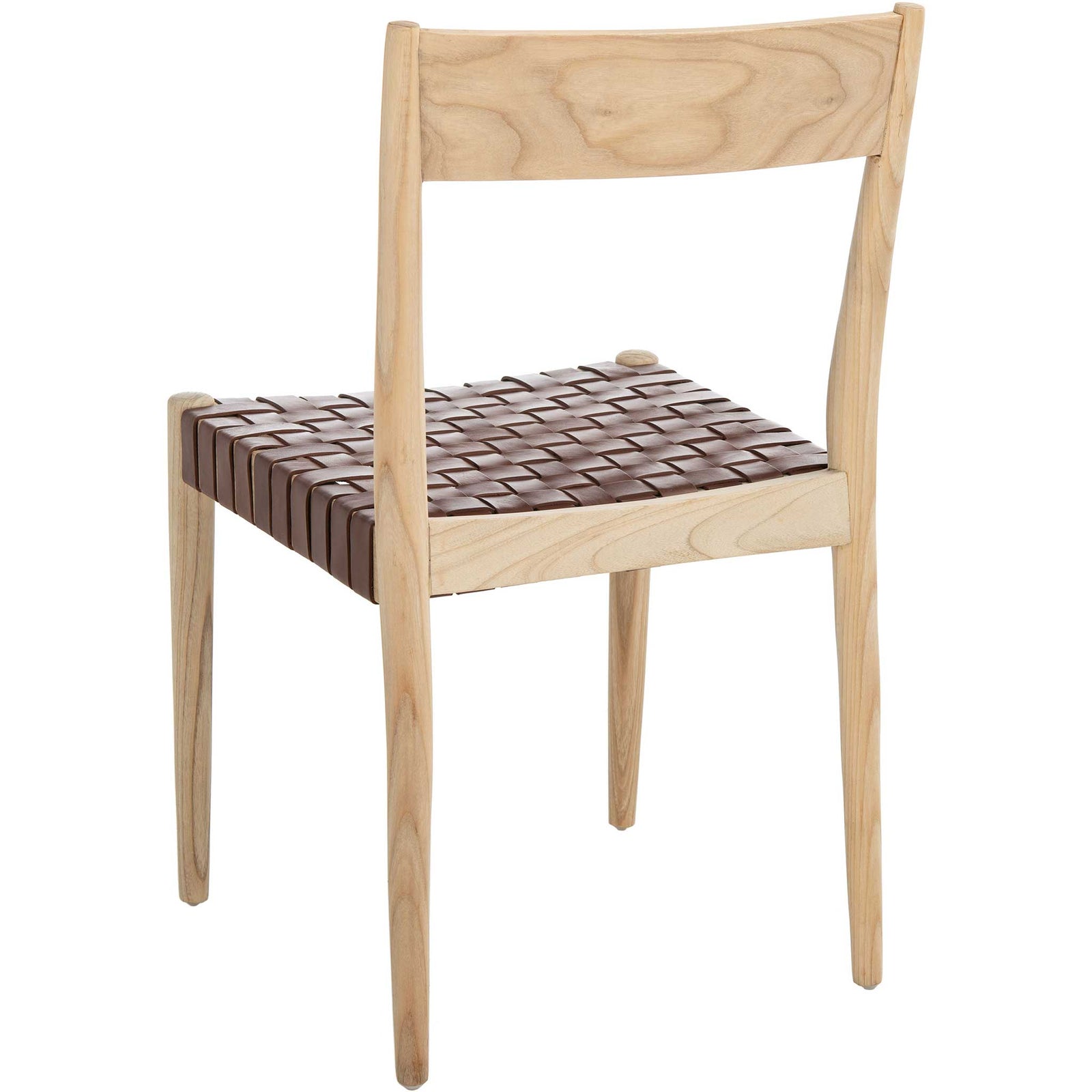 Eliza Leather Dining Chair Cognac/Natural (Set of 2)