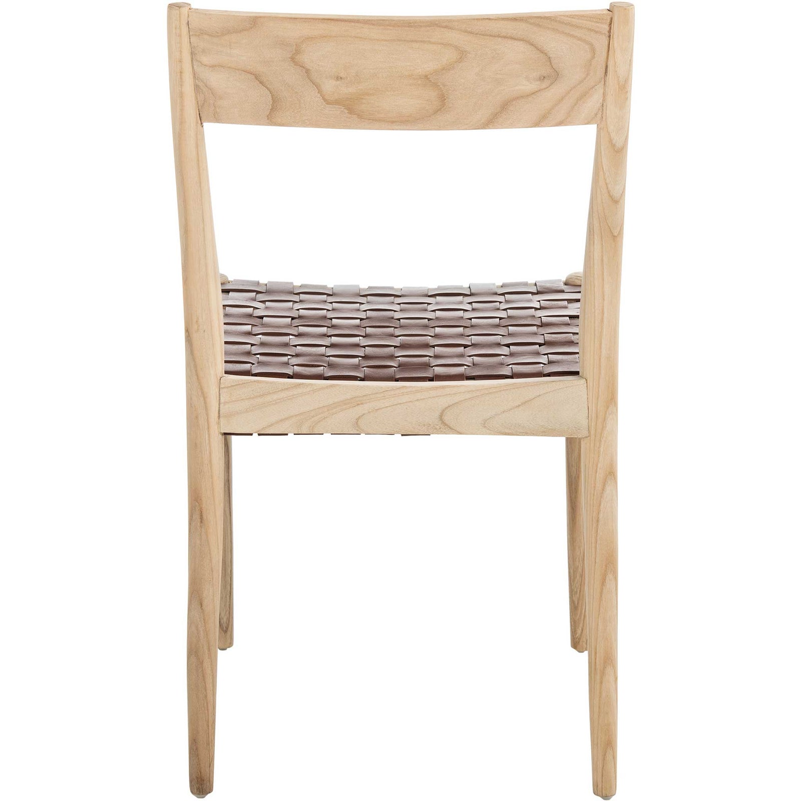 Eliza Leather Dining Chair Cognac/Natural (Set of 2)