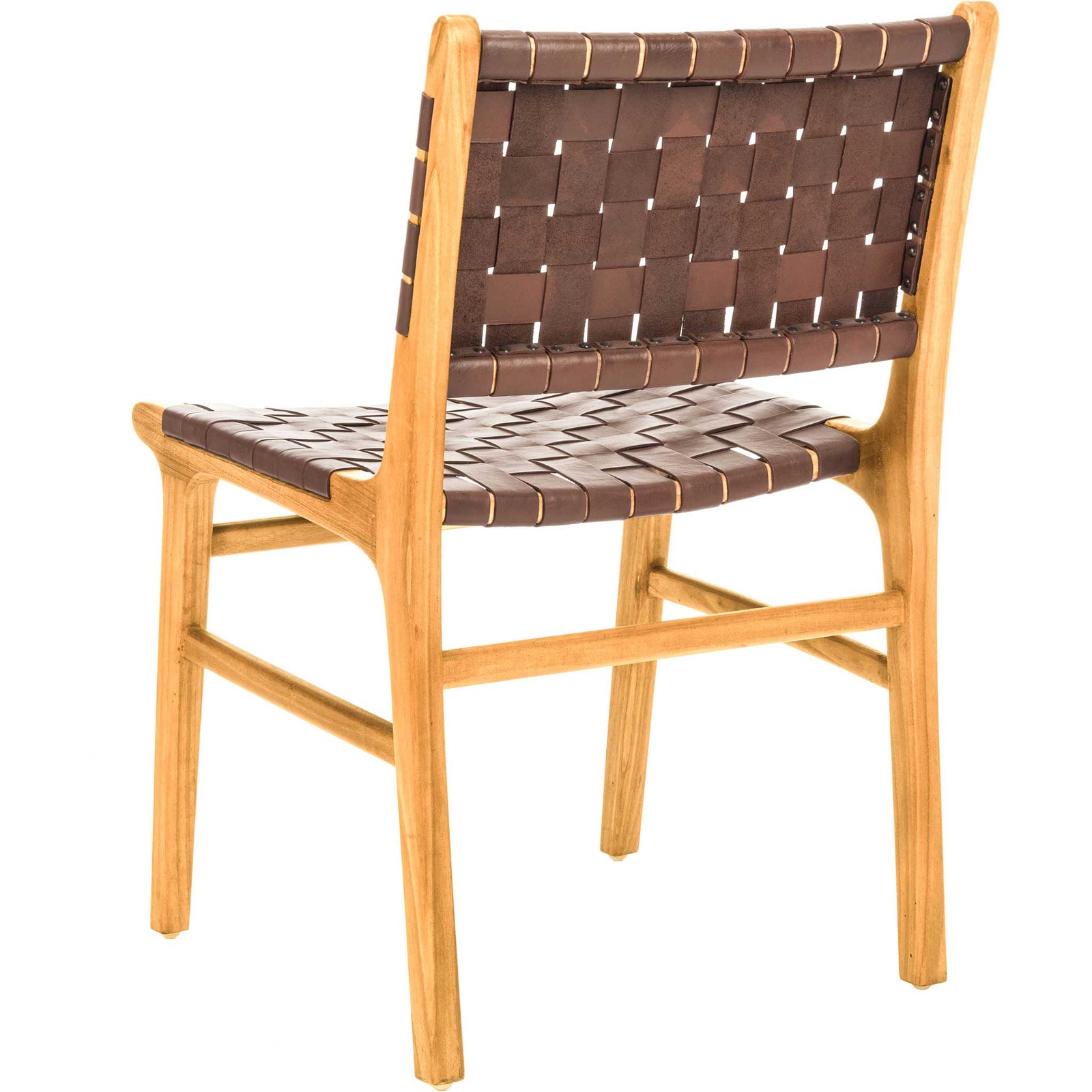 Tara Woven Leather Dining Chair (Set of 2)