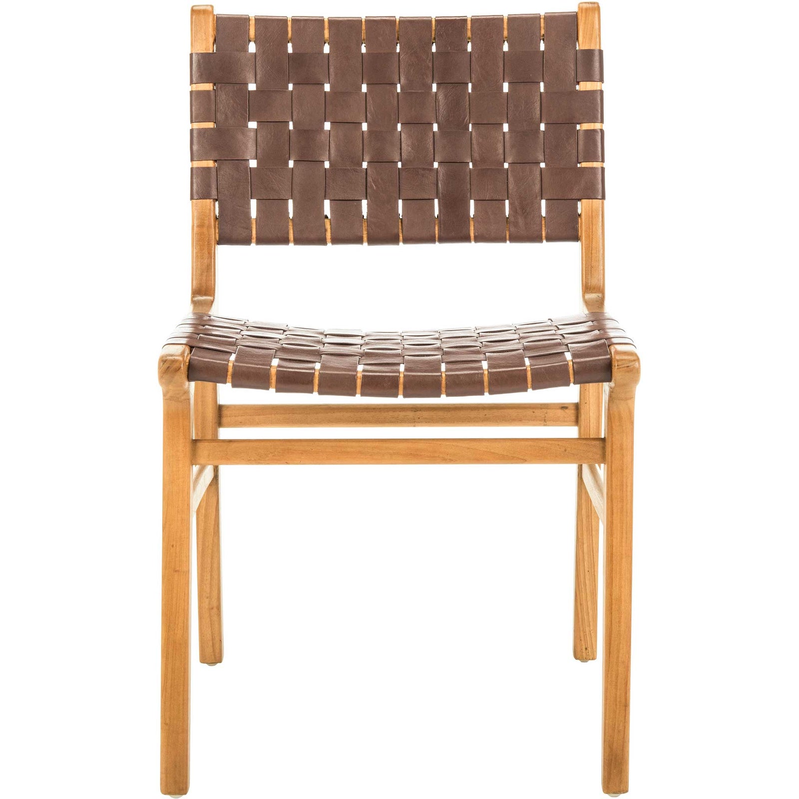 Tara Woven Leather Dining Chair (Set of 2)