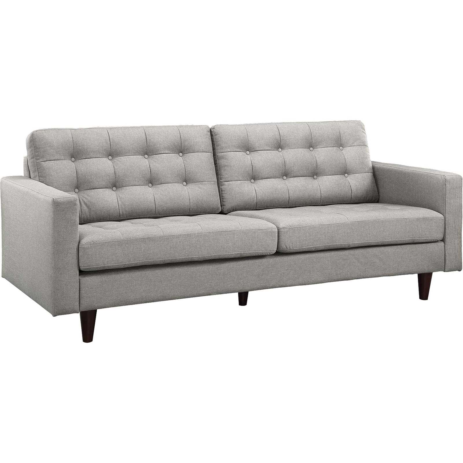 Era Upholstered Sofa Light Gray