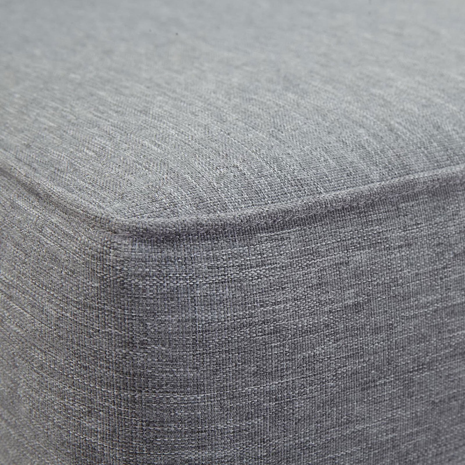 Heathered gray outdoor cushion fabric with a subtle woven texture || EEI-1150-NAT-GRY-SET || swatch_studio