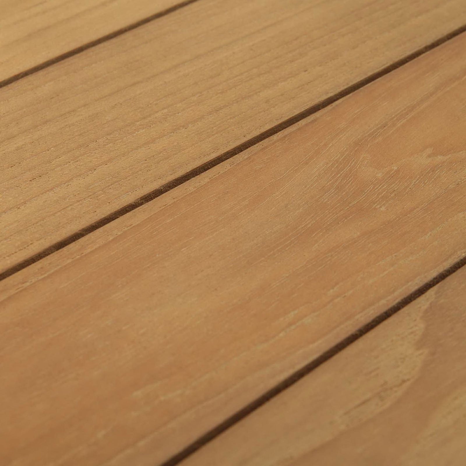 Teak tabletop boards highlighting warm tone and subtle linear grain. || EEI-1153-NAT || swatch_studio