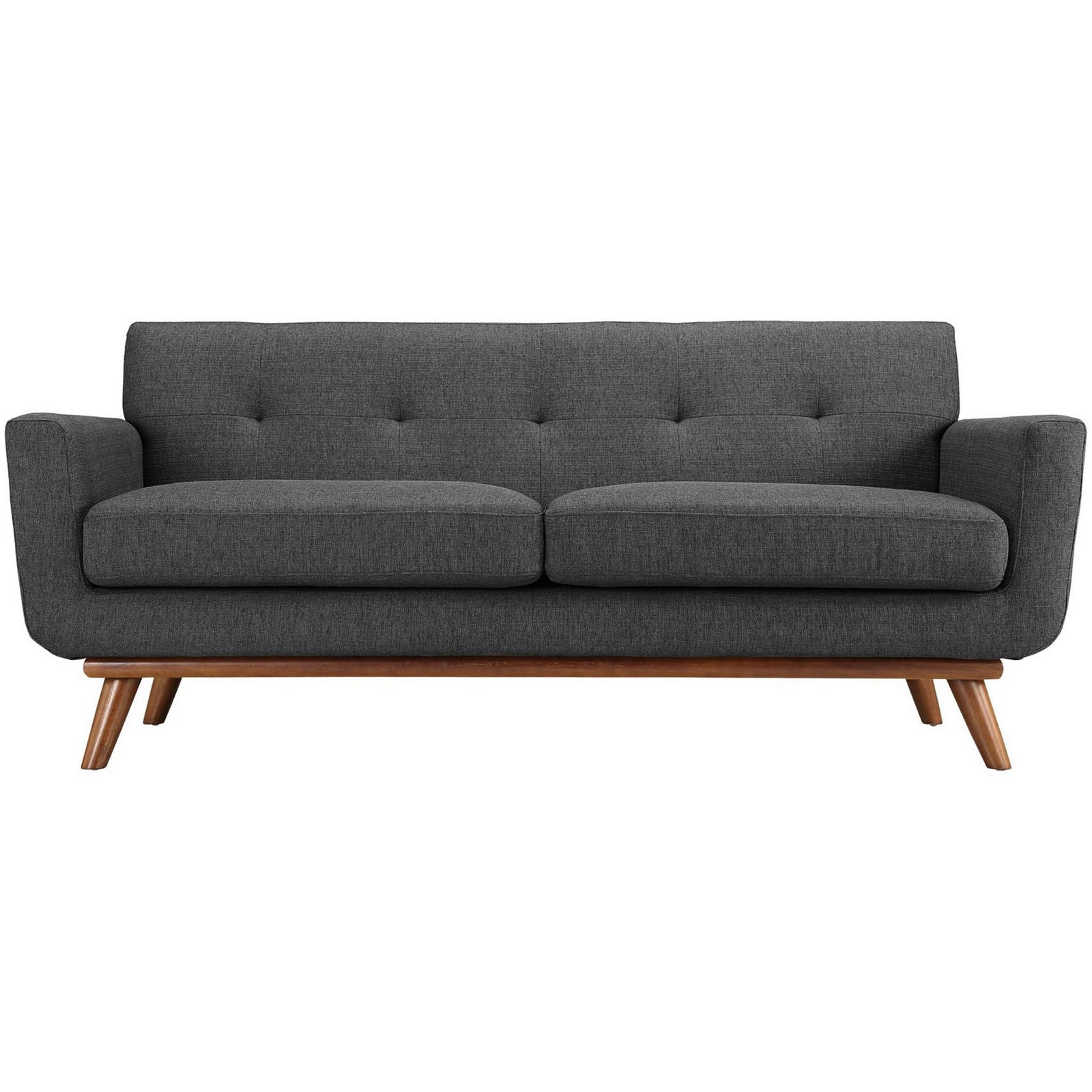 Englewood Upholstered Loveseat Gray