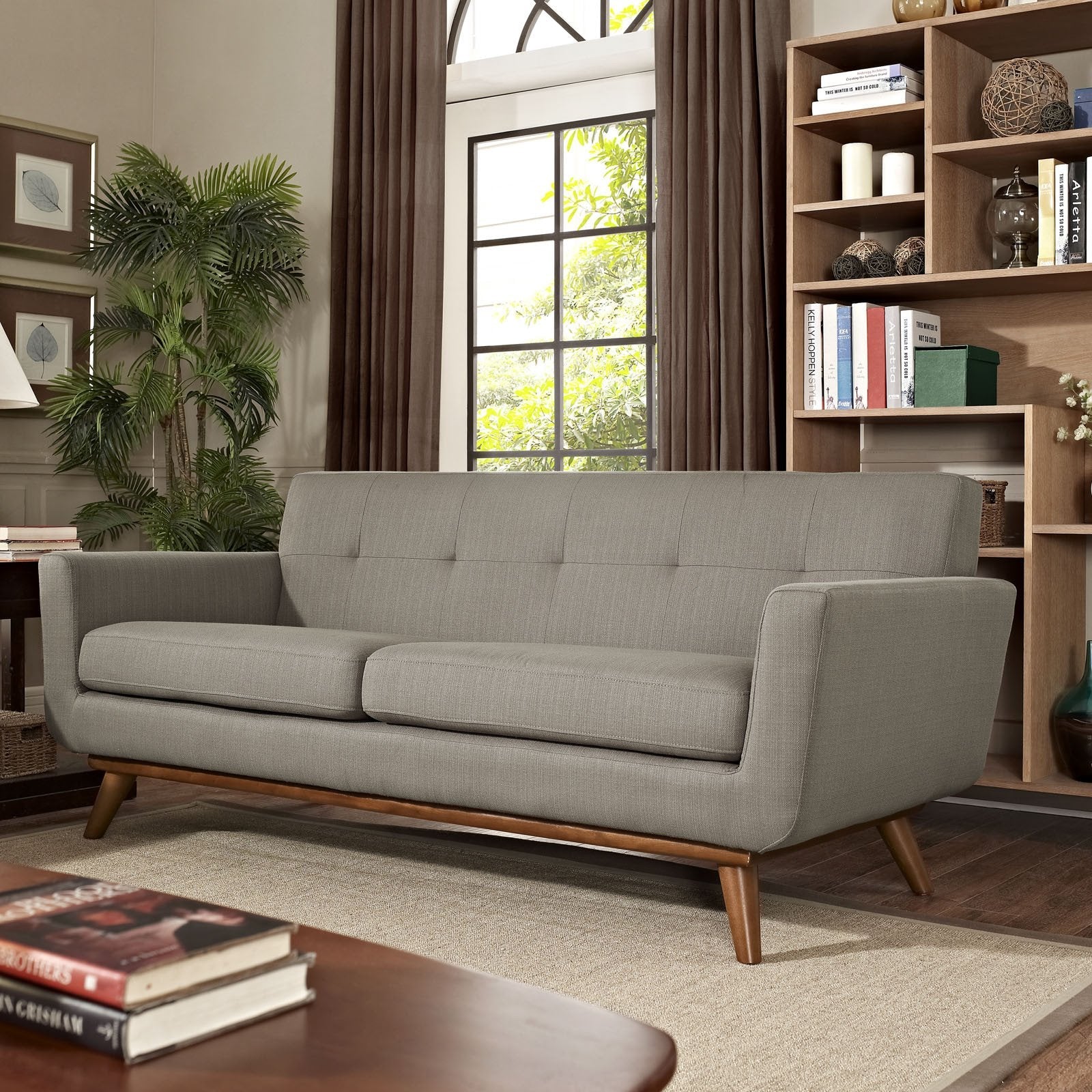 Emory Upholstered Loveseat Granite