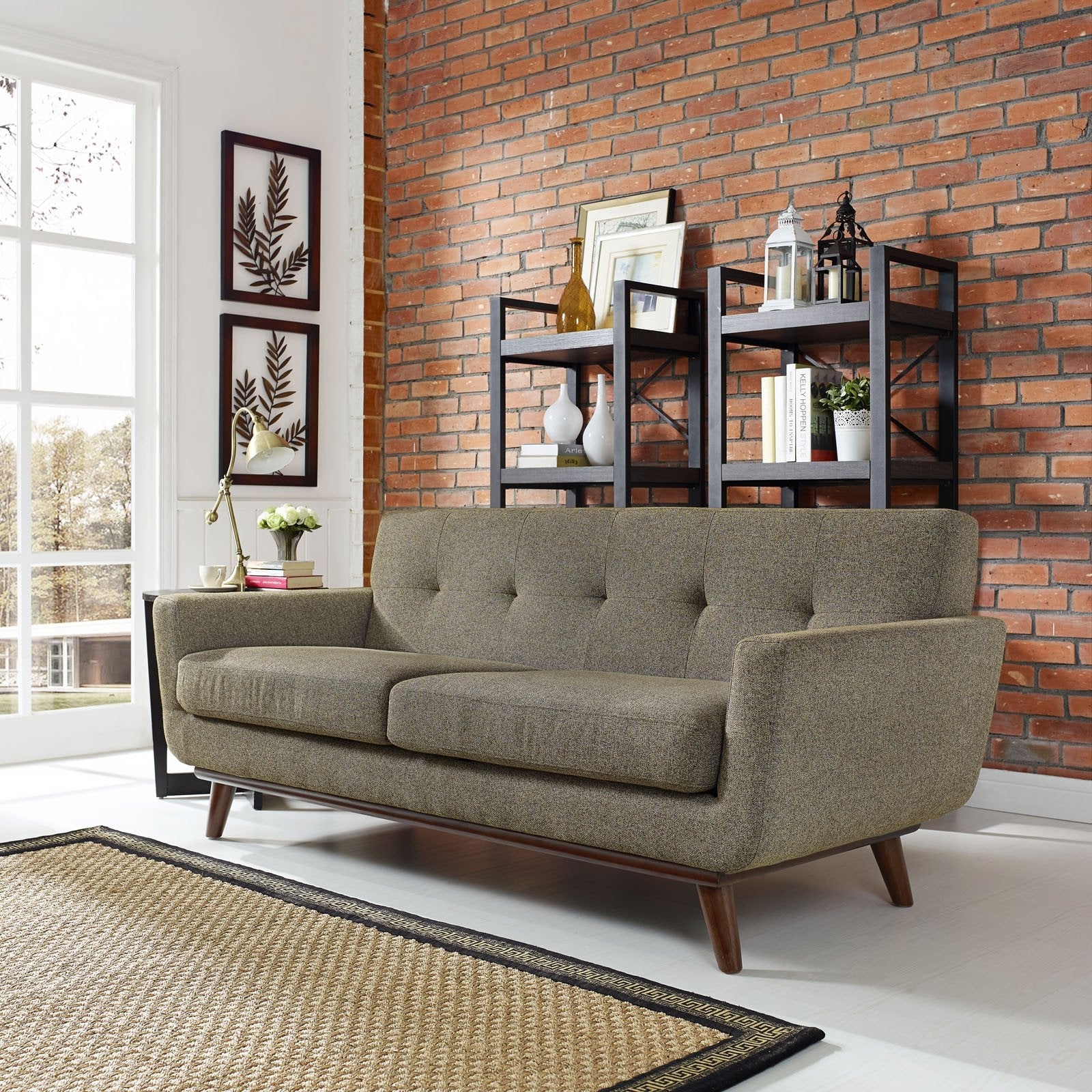 Emory Upholstered Loveseat Oatmeal