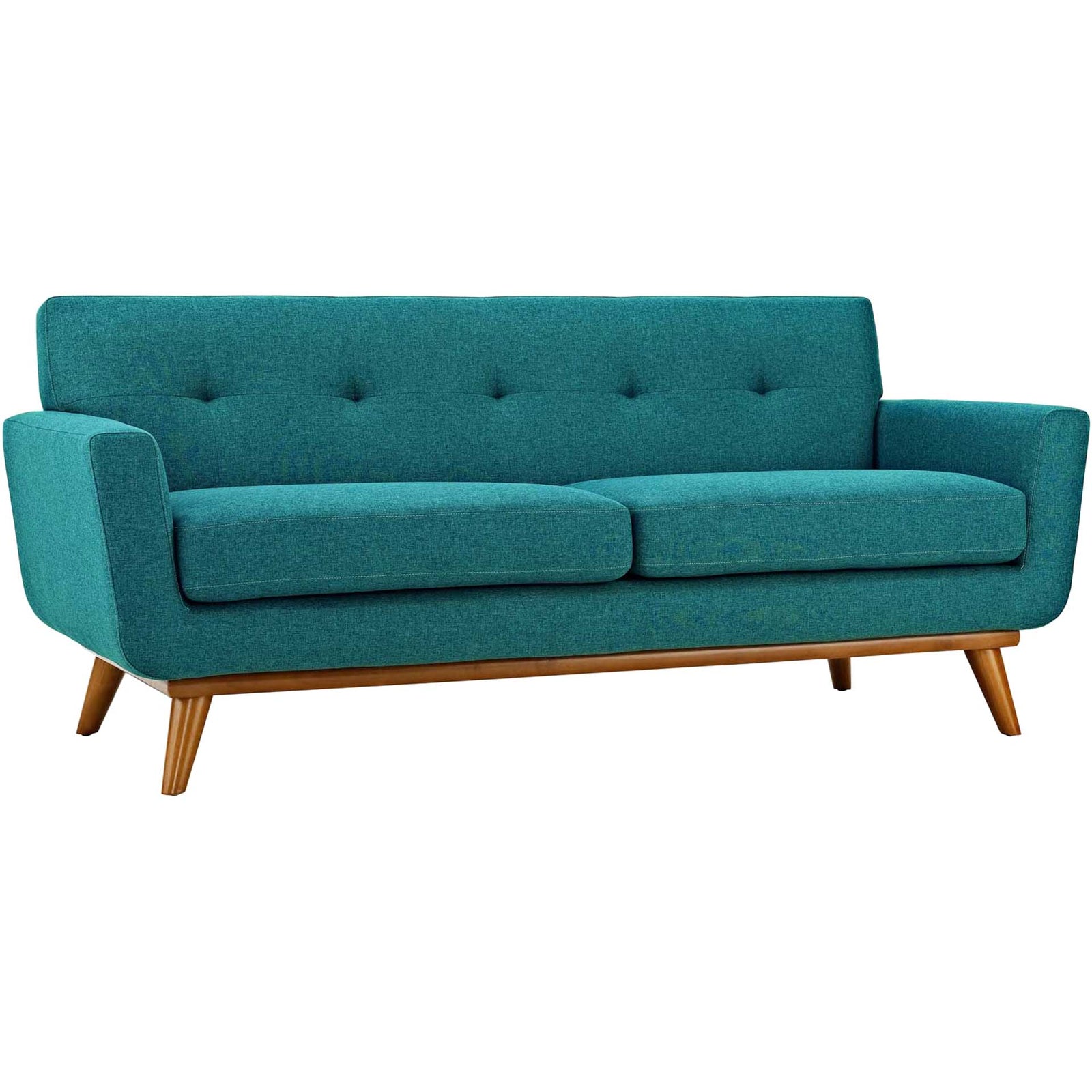 Emory Upholstered Loveseat Teal