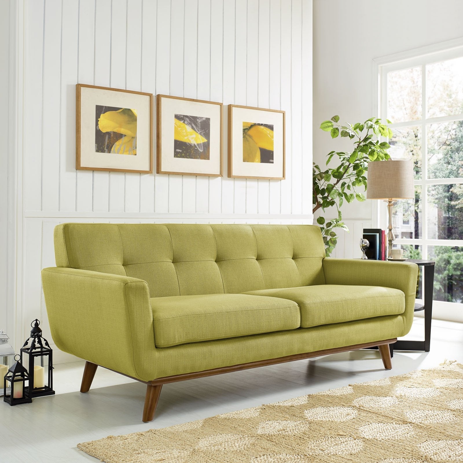 Emory Upholstered Loveseat Wheatgrass
