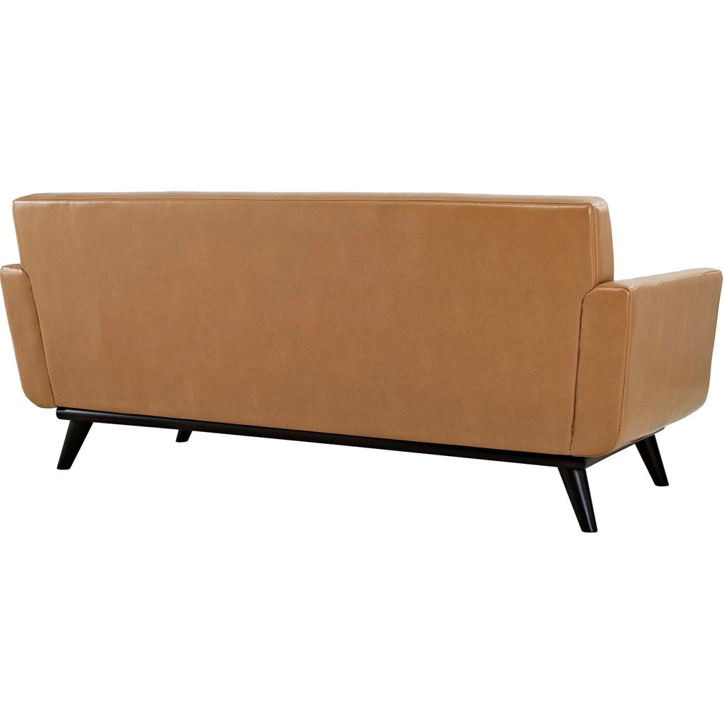 Emory Leather Loveseat Tan
