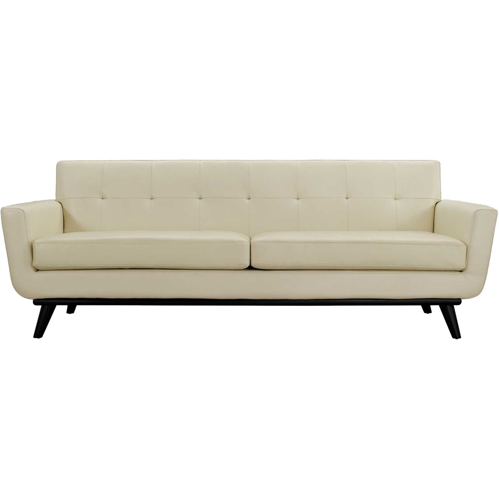 Emory Leather Sofa Beige