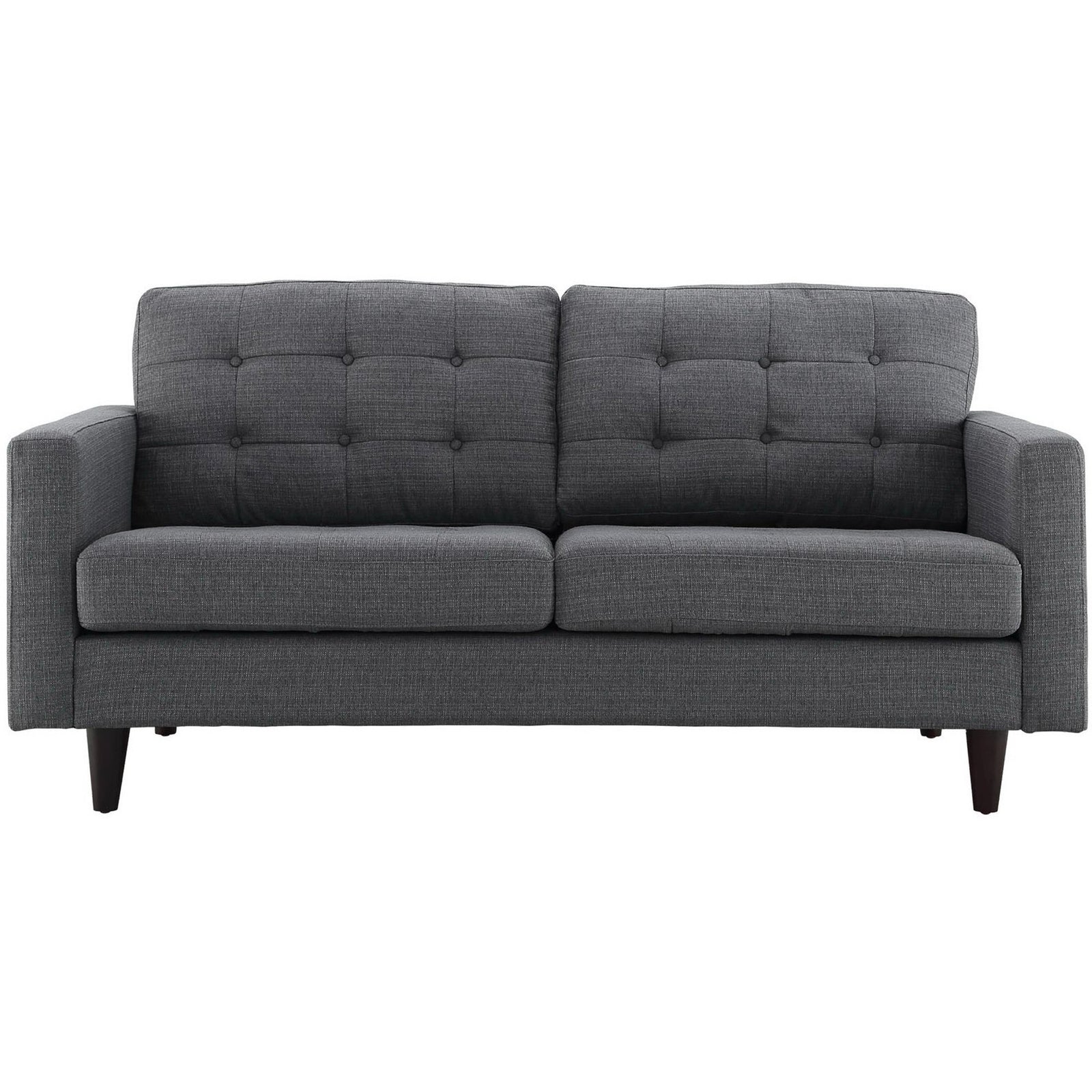 Emporia Upholstered Loveseat Gray