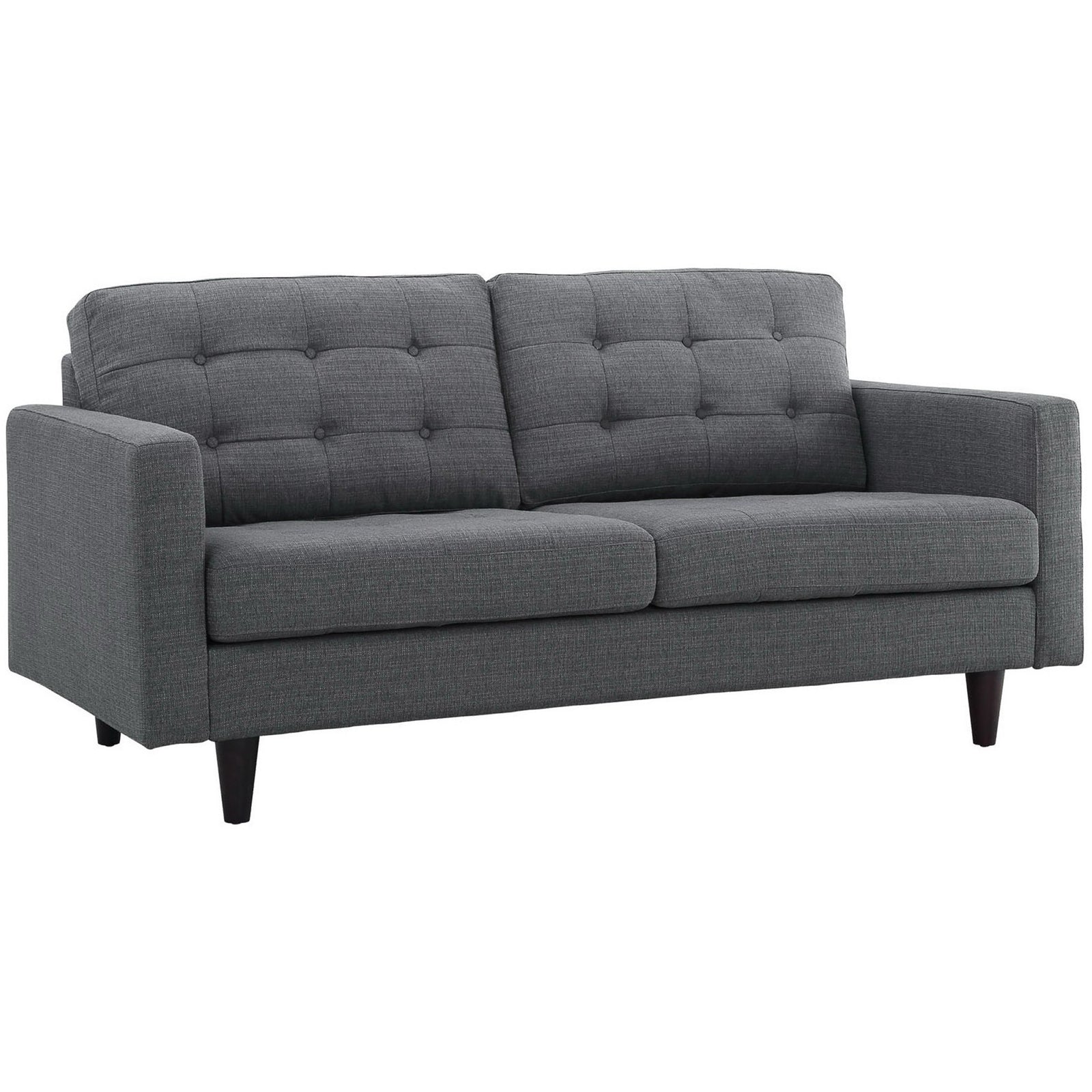 Emporia Upholstered Loveseat Gray