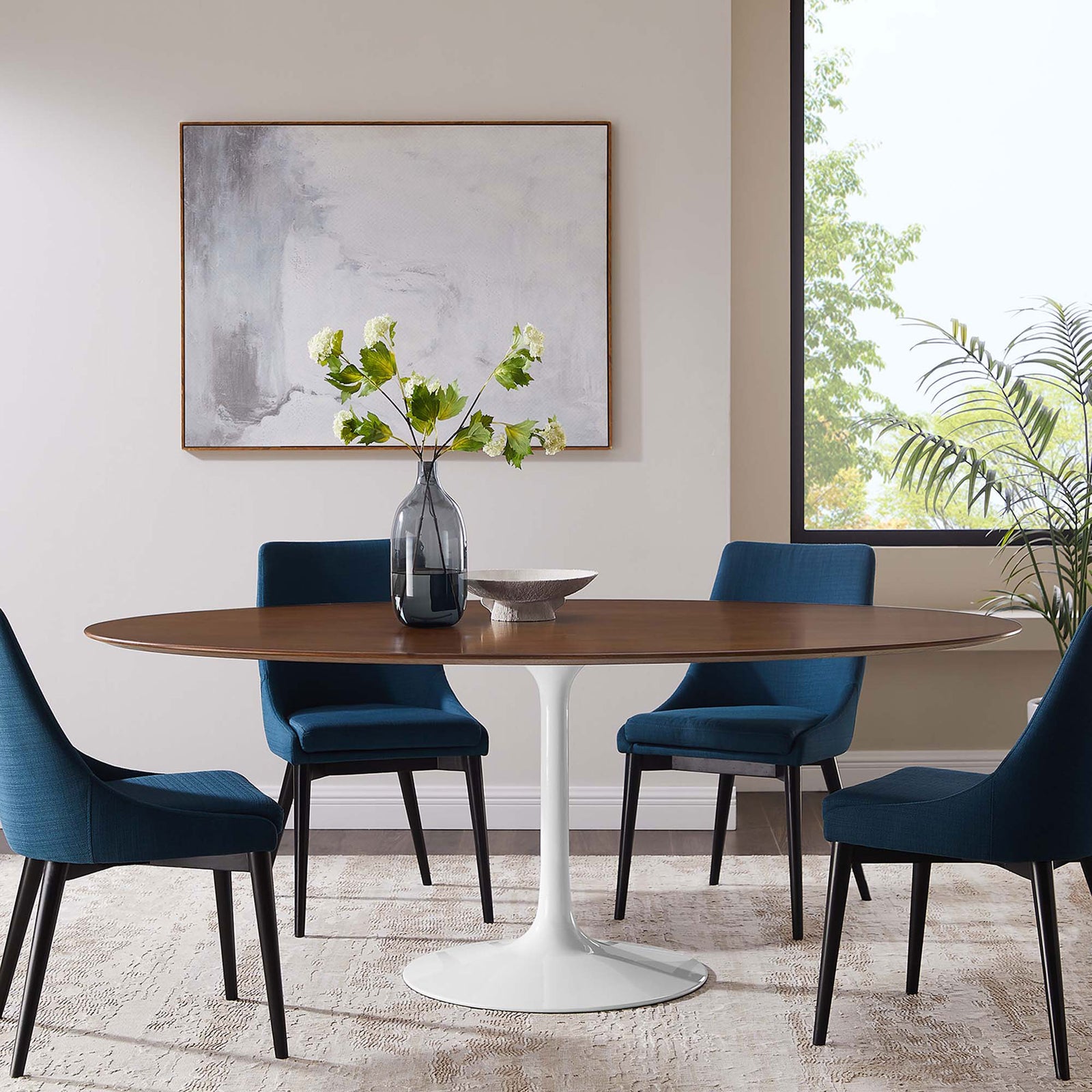 Lipton Oval Dining Table Walnut