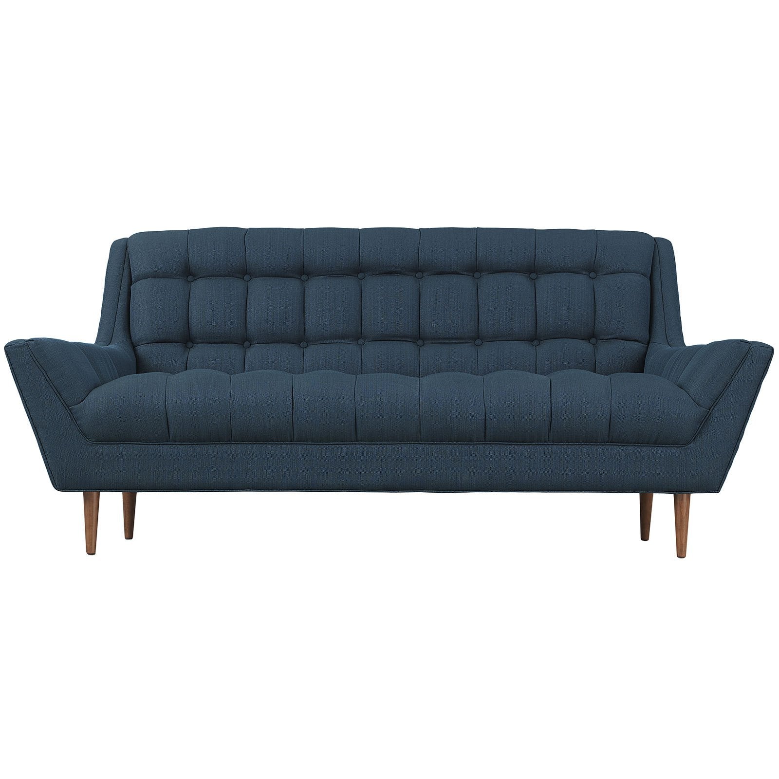 Reborn Fabric Loveseat Azure
