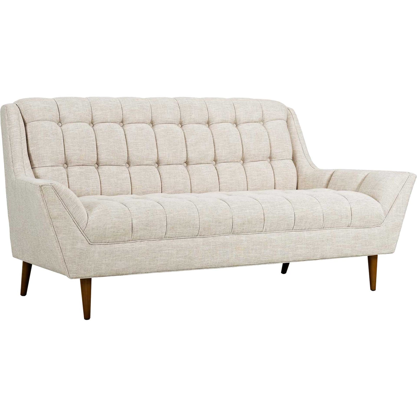 Reborn Fabric Loveseat Beige