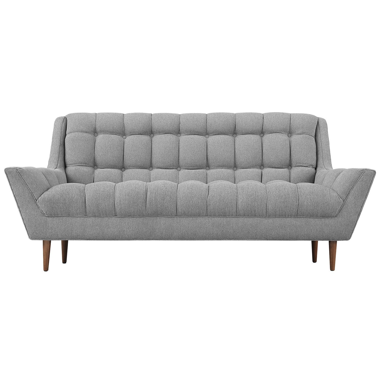 Reborn Fabric Loveseat Expectation Gray