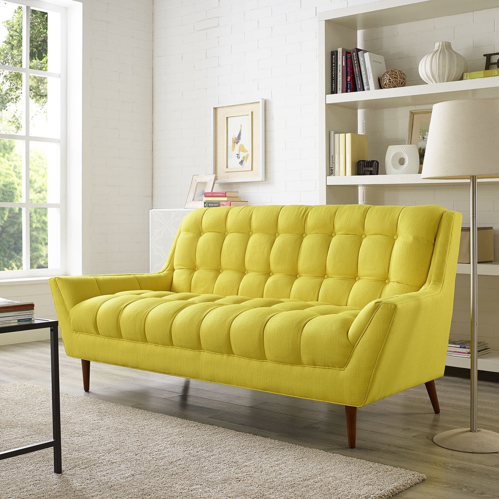 Reborn Fabric Loveseat Sunny