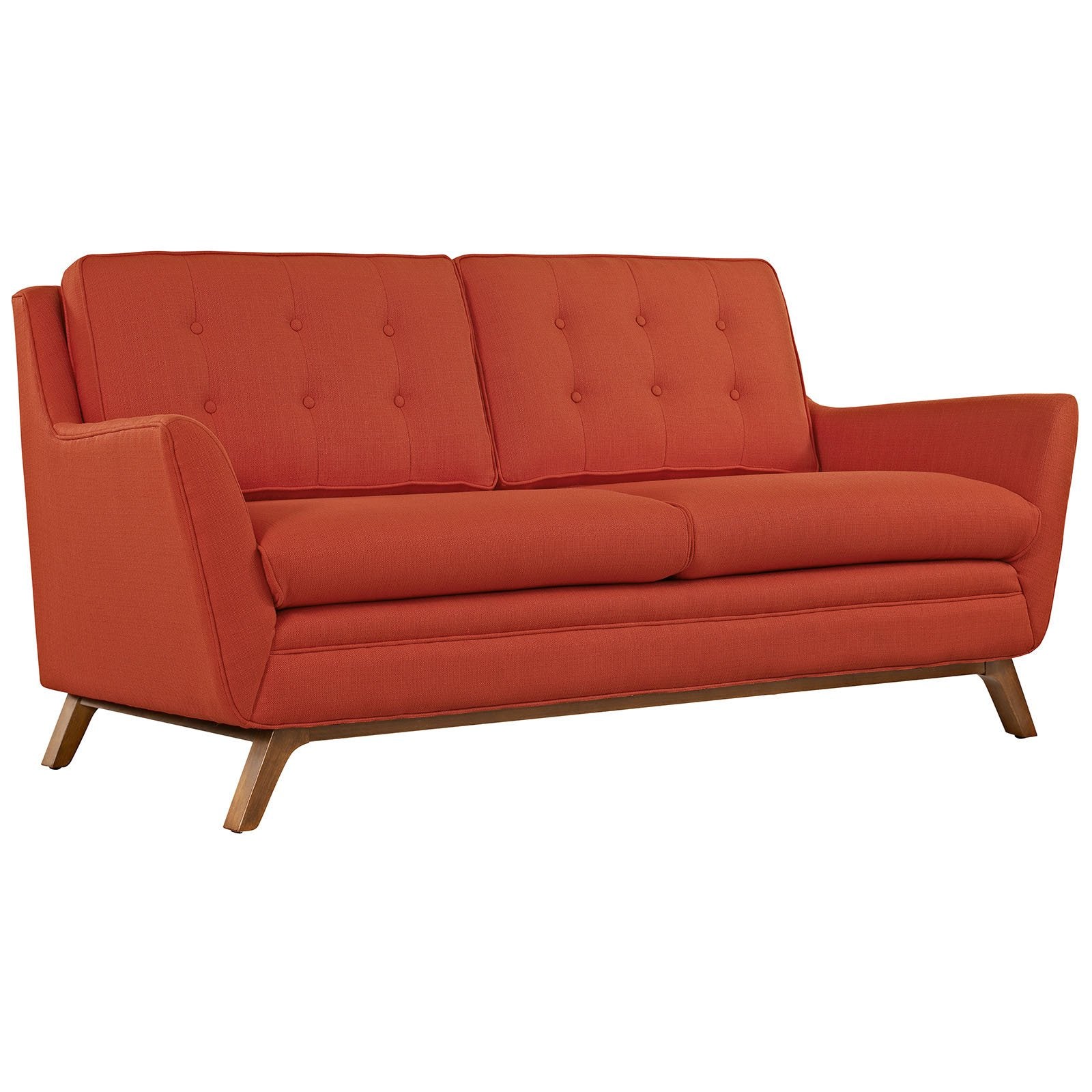 Beowulf Fabric Loveseat Atomic Red