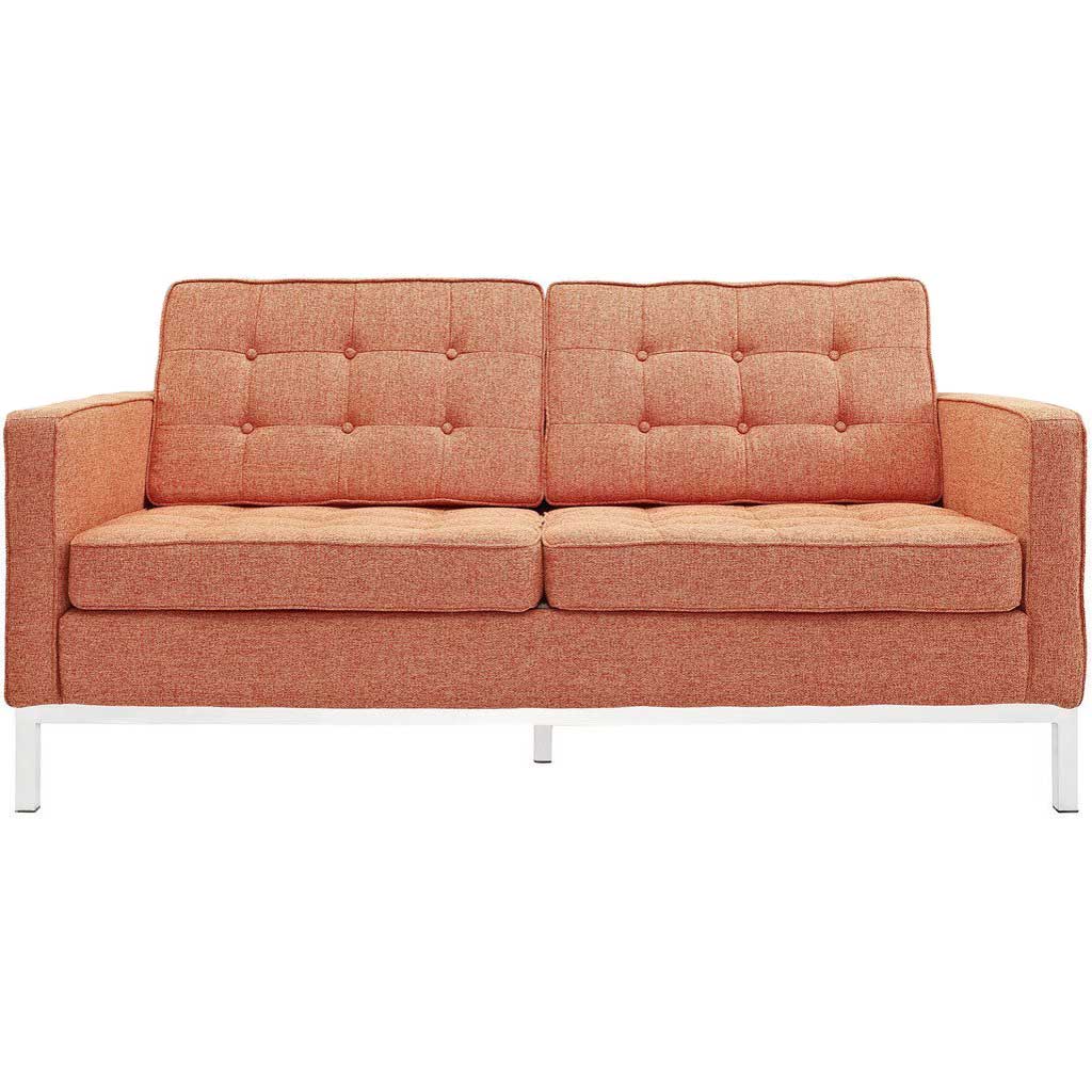 Lyte Wool Loveseat Orange Tweed