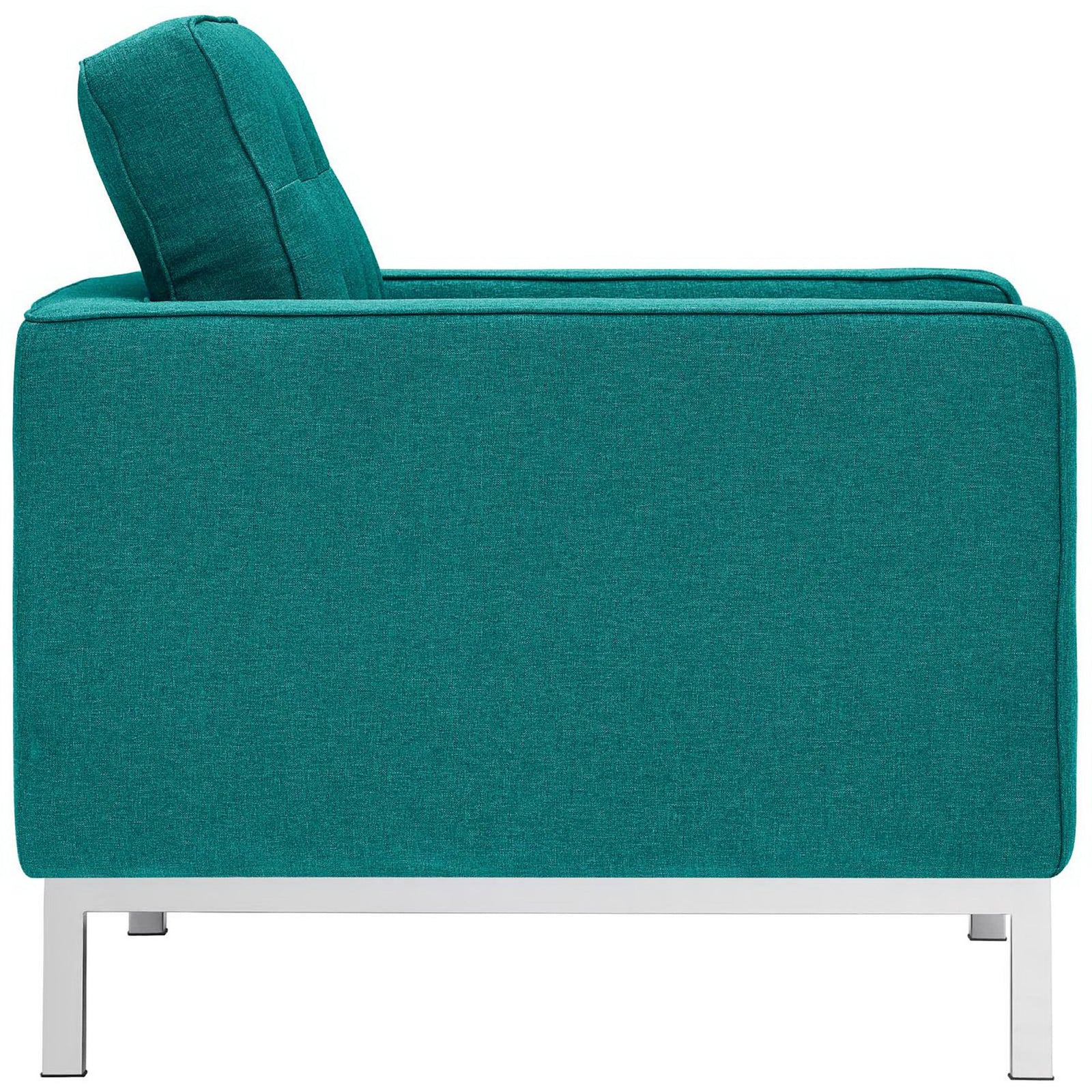 Lofton Upholstered Fabric Armchair Teal