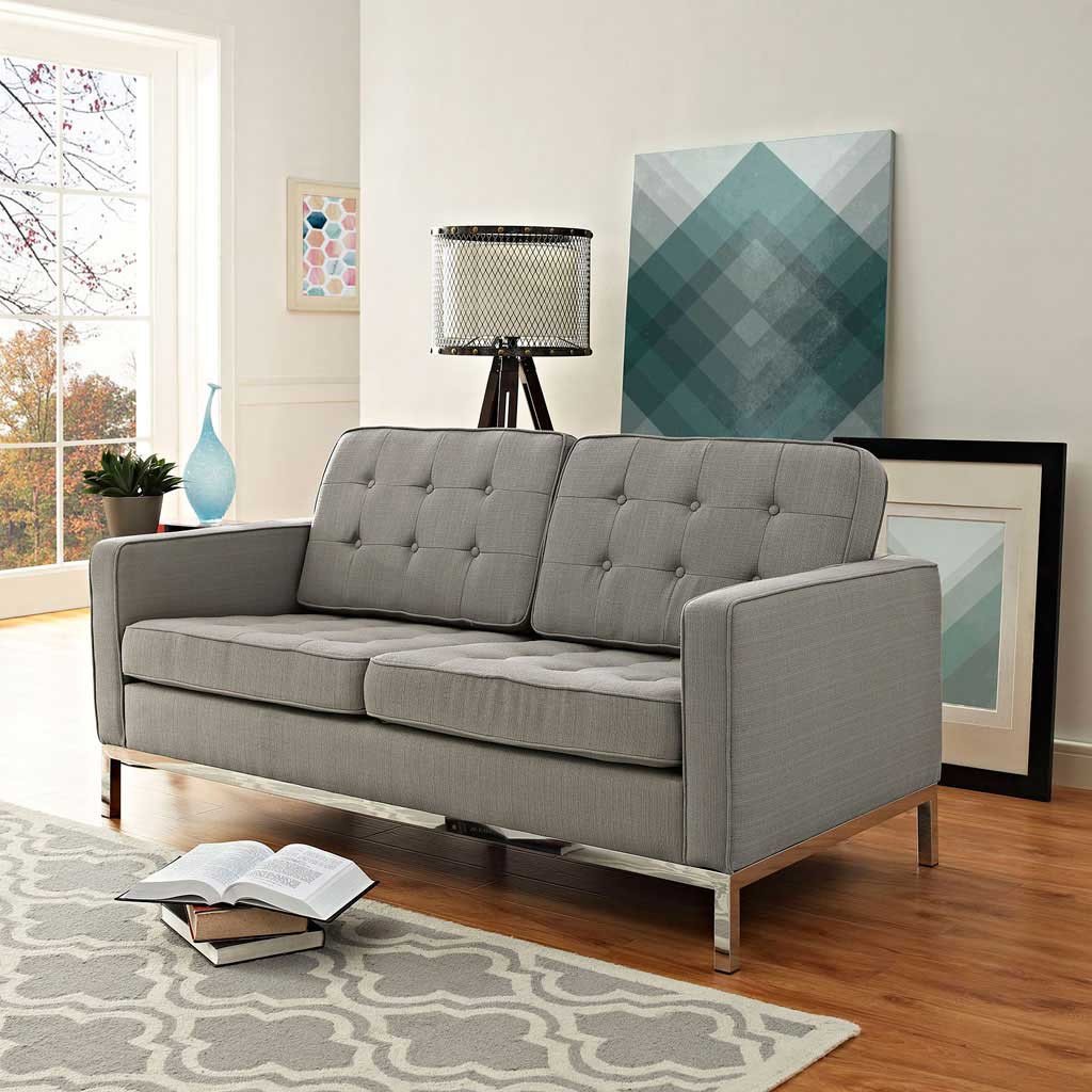Lyte Fabric Loveseat Granite