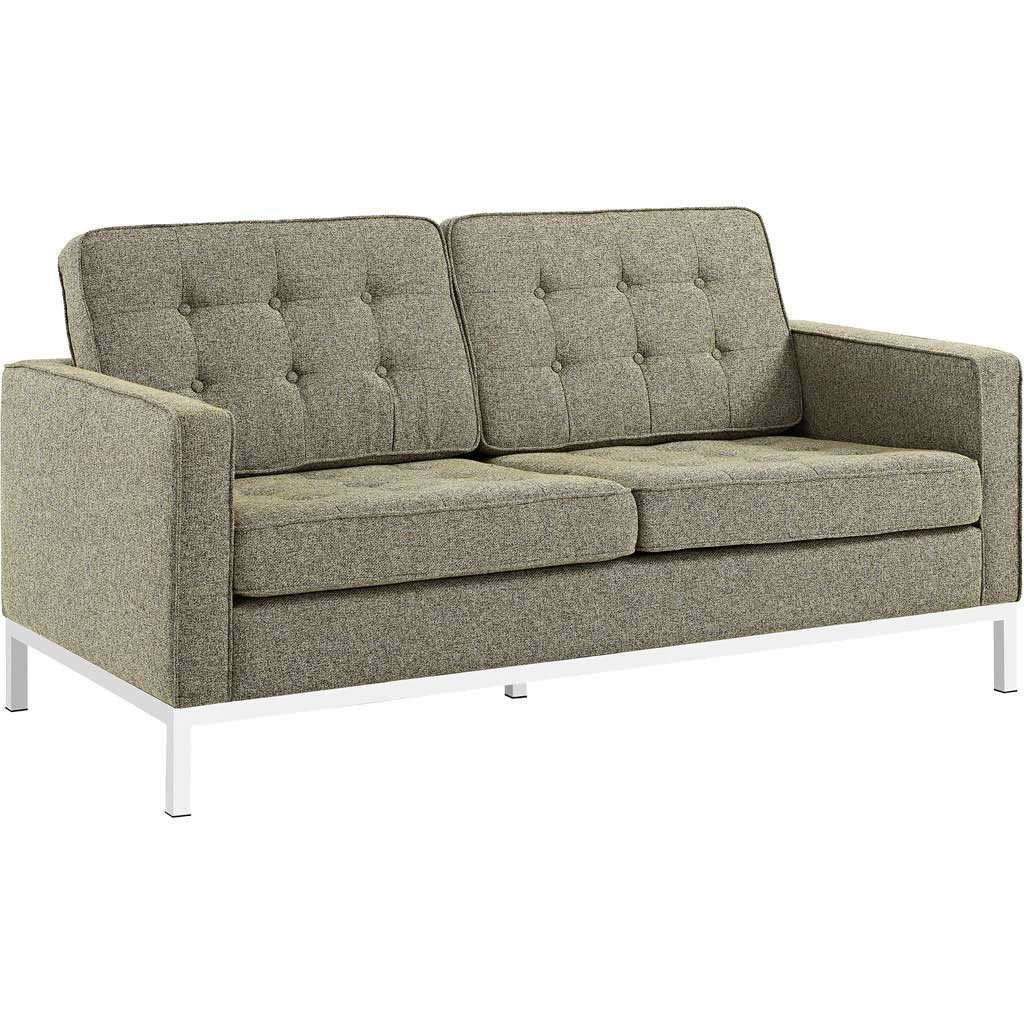 Lyte Fabric Loveseat Oatmeal