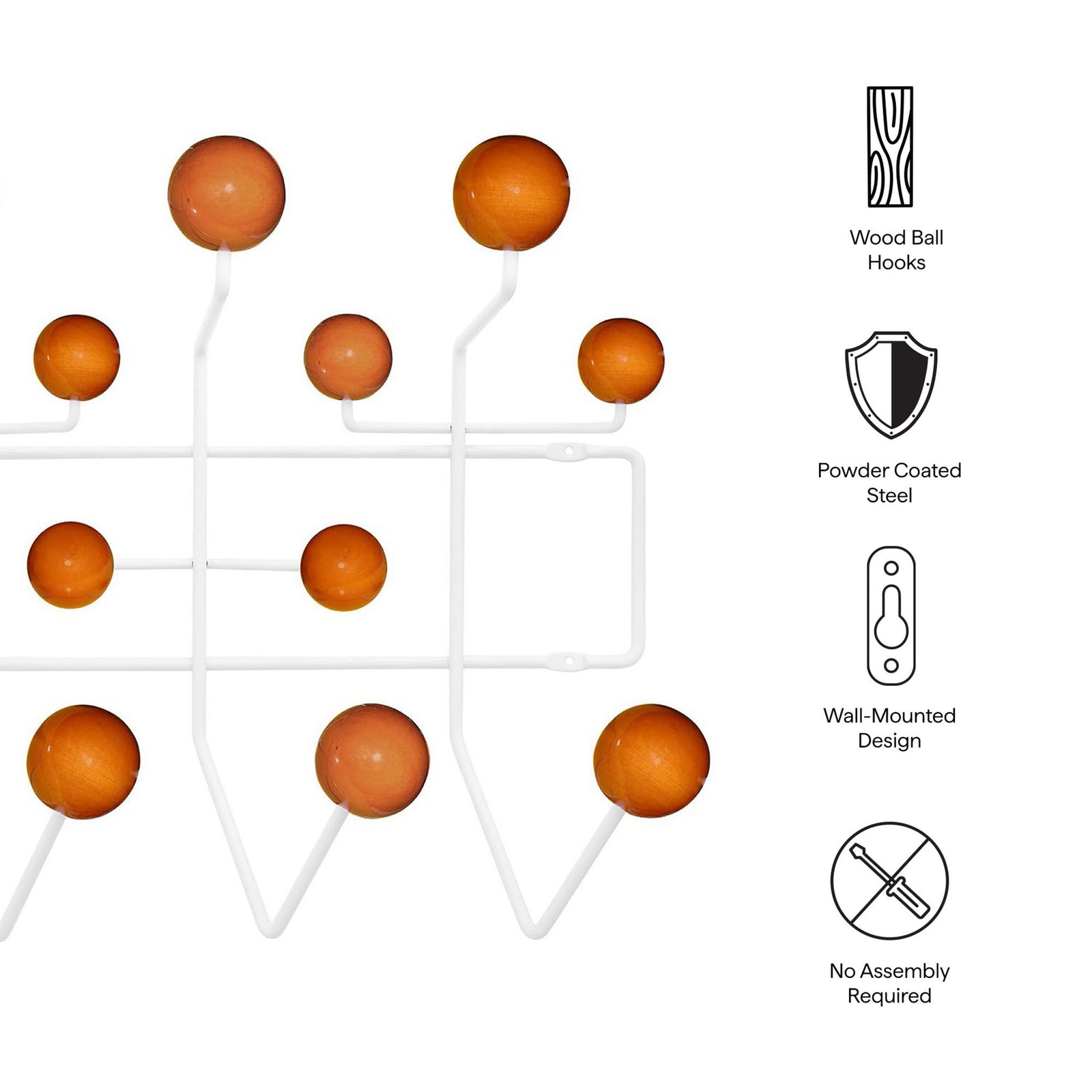 Gumball Coat Rack Caramel