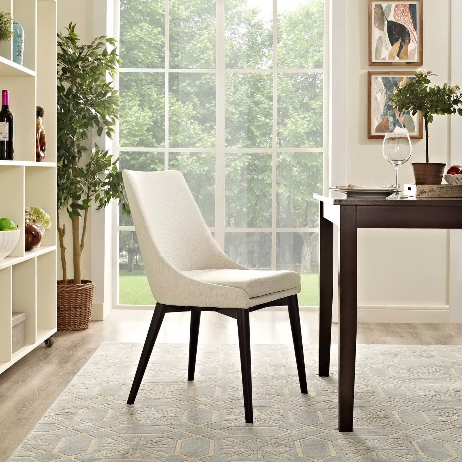 Victoria Fabric Dining Chair Beige