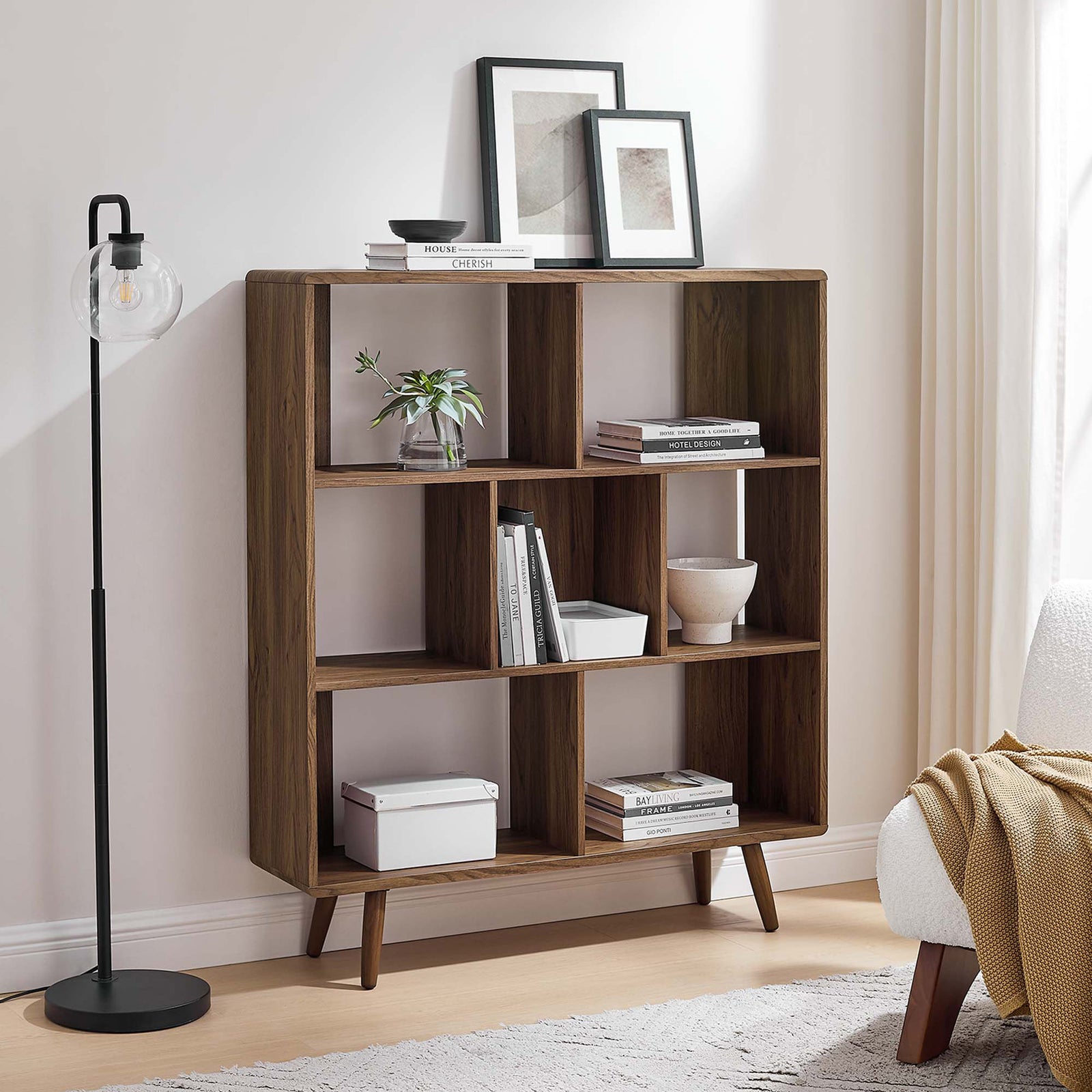 Transit Bookcase Walnut