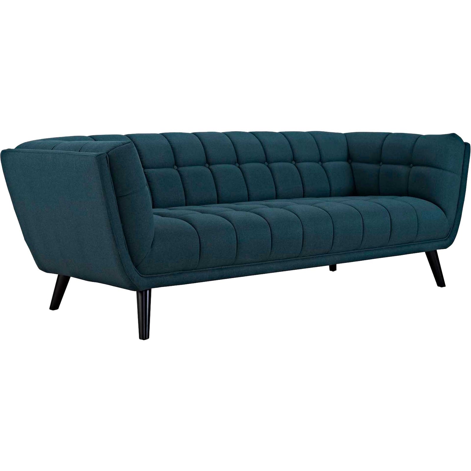 Banister Upholstered Fabric Sofa Blue