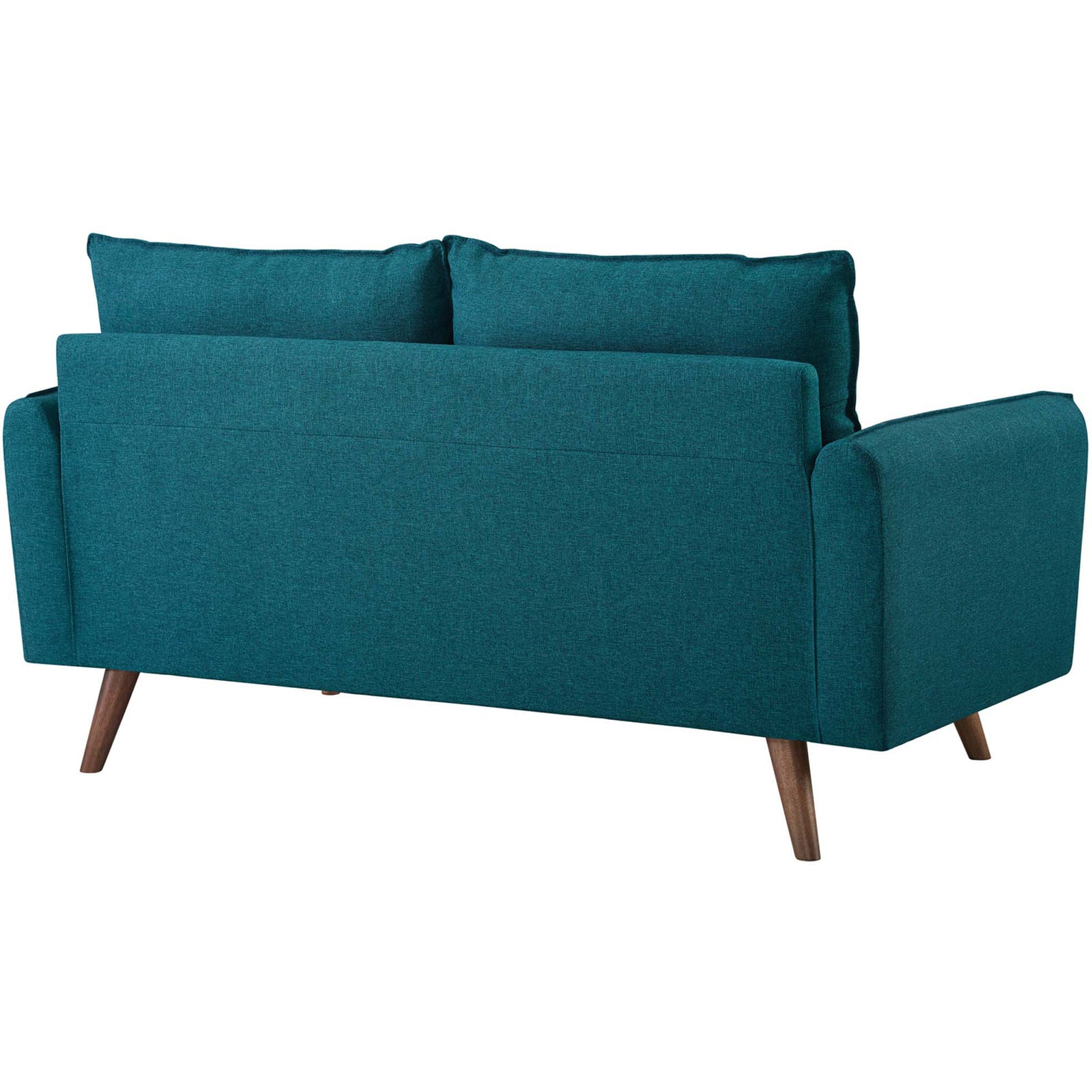 Raylee Upholstered Fabric Loveseat Teal